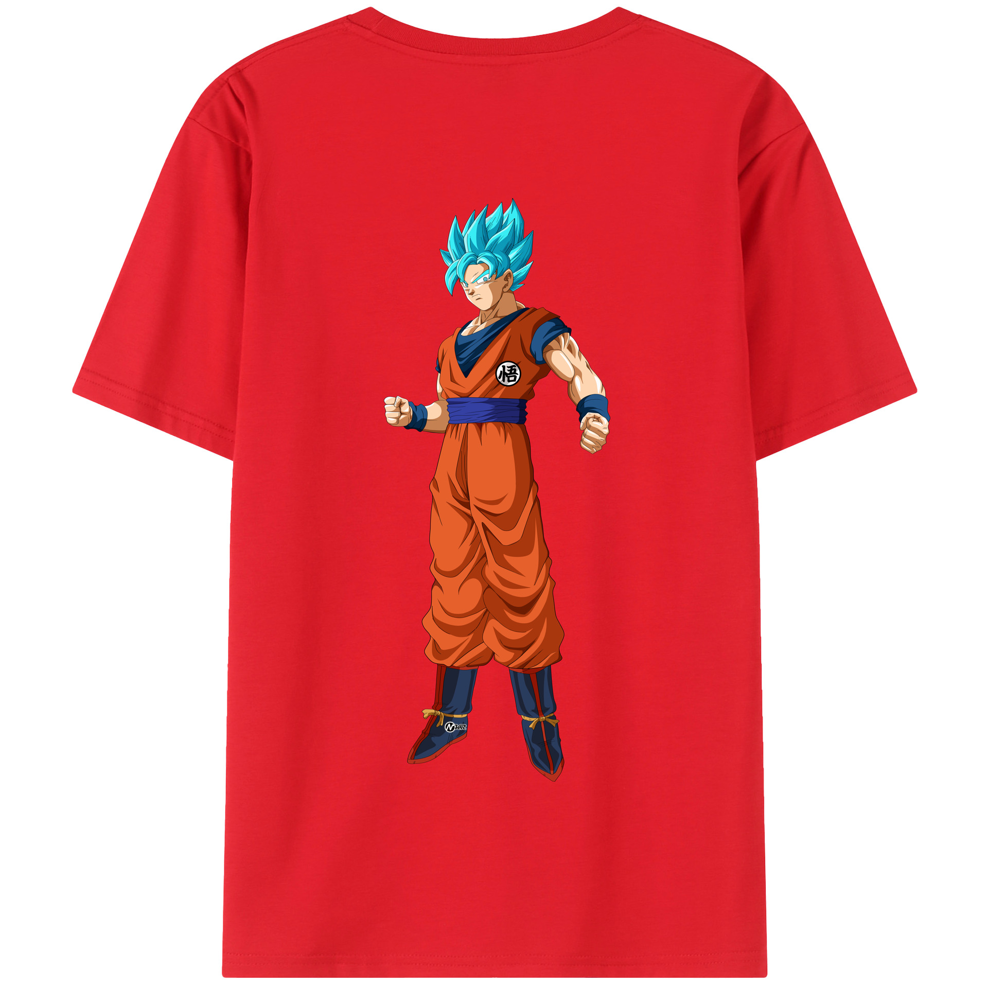 （画像用） ドラゴンボール 孫悟空（そん ごくう）Son Goku カカロット DRAGON BALL Kakarotto 綿100％半袖Tシャツ（背面プリント）
