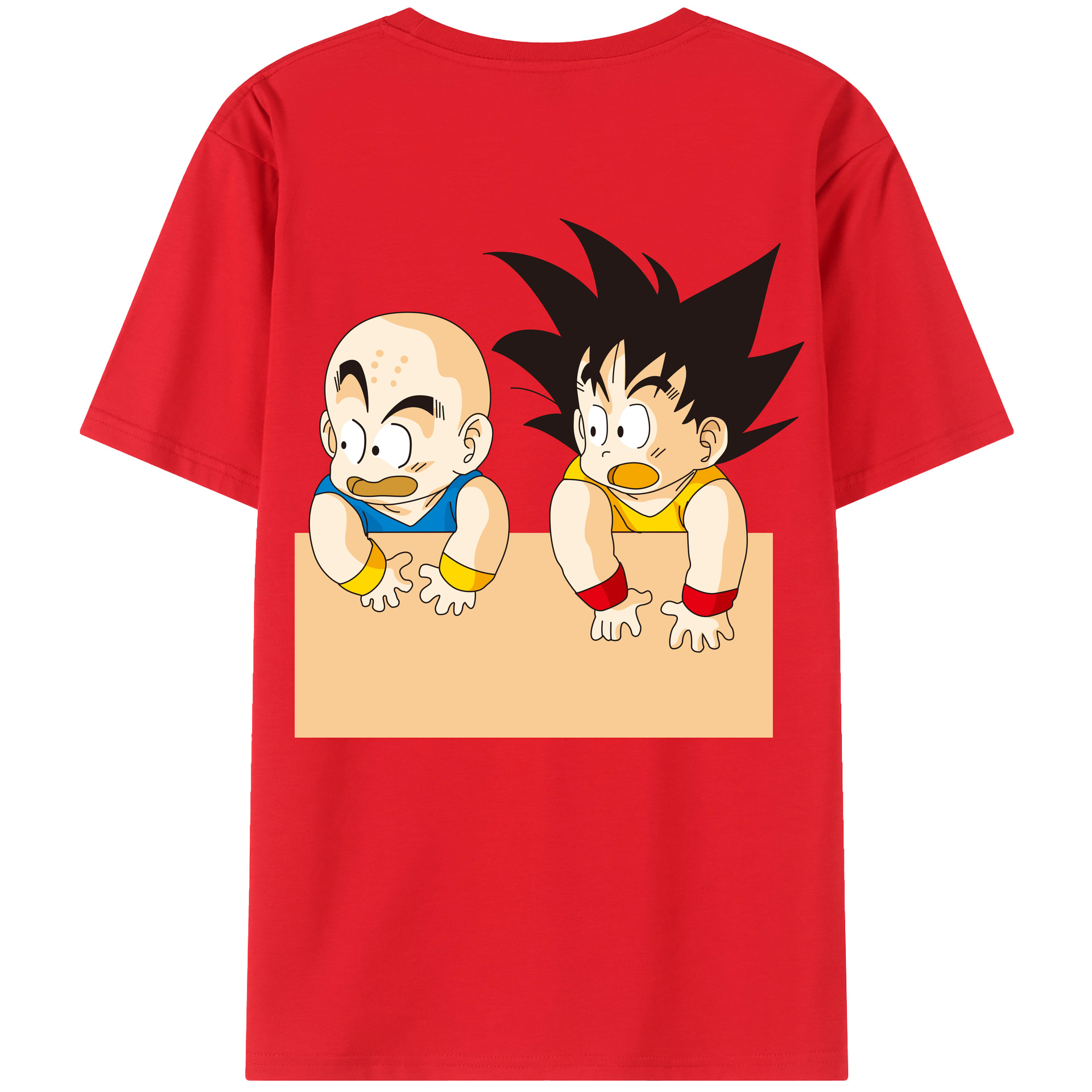 （画像用） ドラゴンボール 孫悟空（そん ごくう）Son Goku カカロット DRAGON BALL Kakarotto 綿100％半袖Tシャツ（背面プリント）