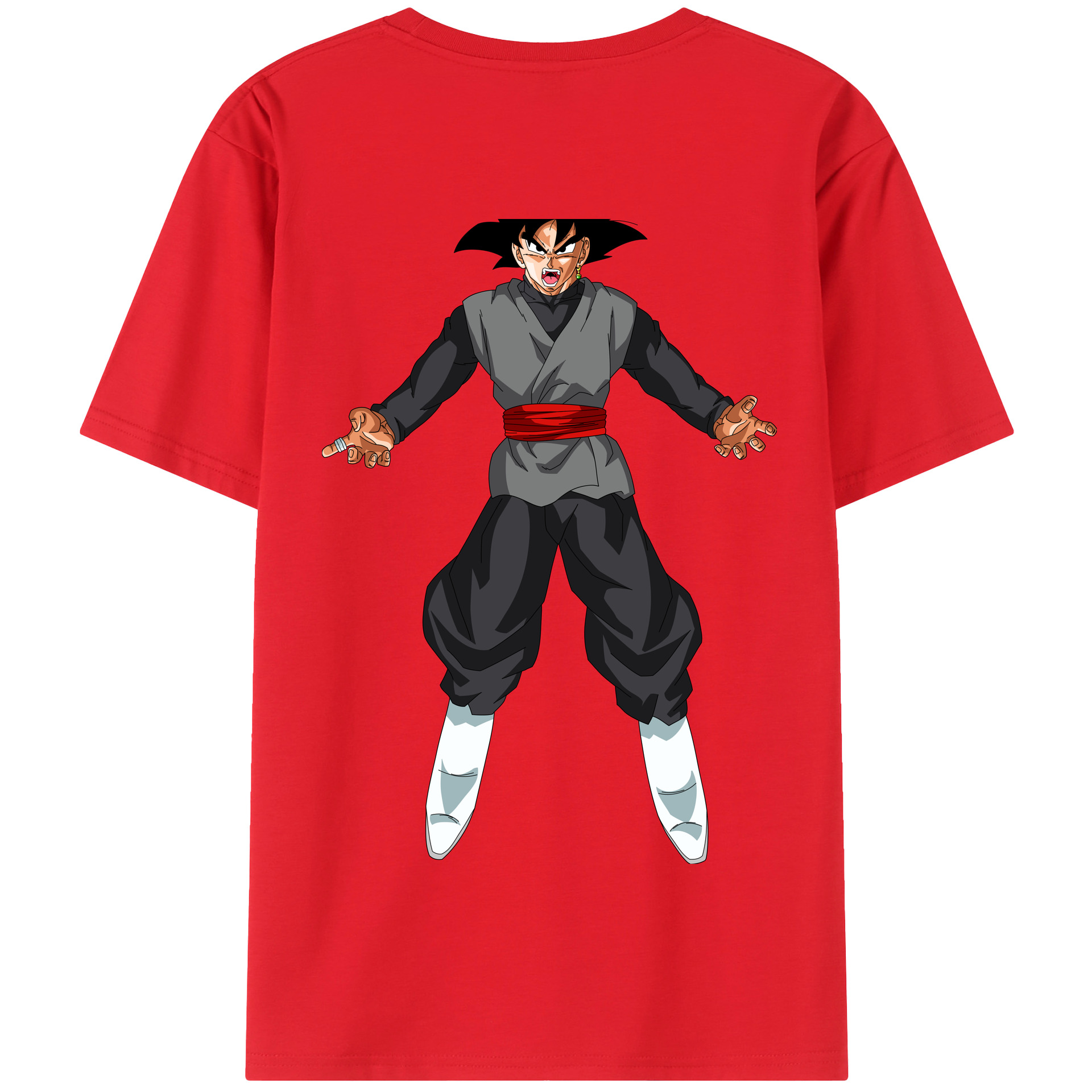 （画像用） ドラゴンボール ベジータ四世（Bejīta Yonsei）DRAGON BALL Vegeta IV 綿100％半袖Tシャツ（背面プリント）