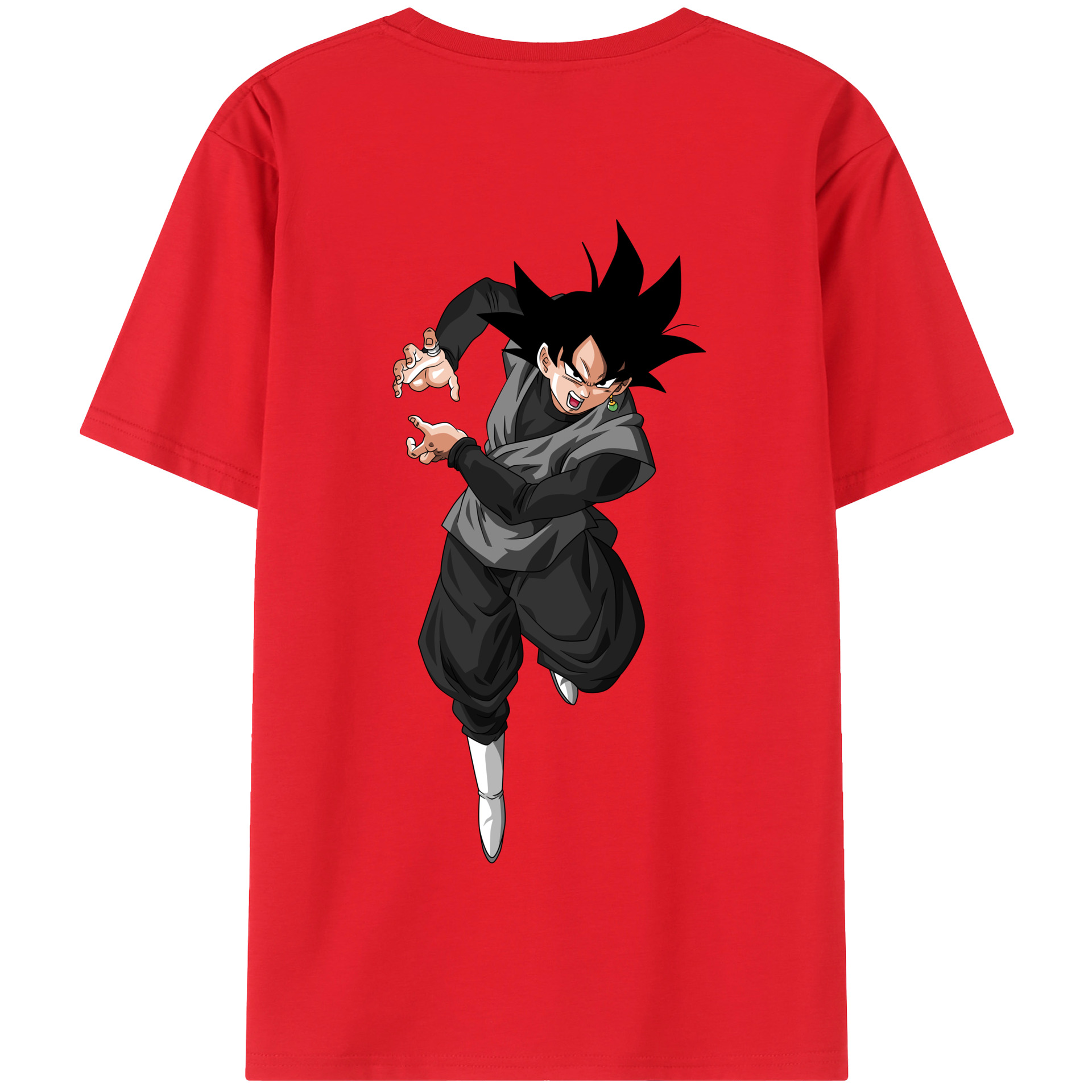 （画像用） ドラゴンボール ベジータ四世（Bejīta Yonsei）DRAGON BALL Vegeta IV 綿100％半袖Tシャツ（背面プリント）