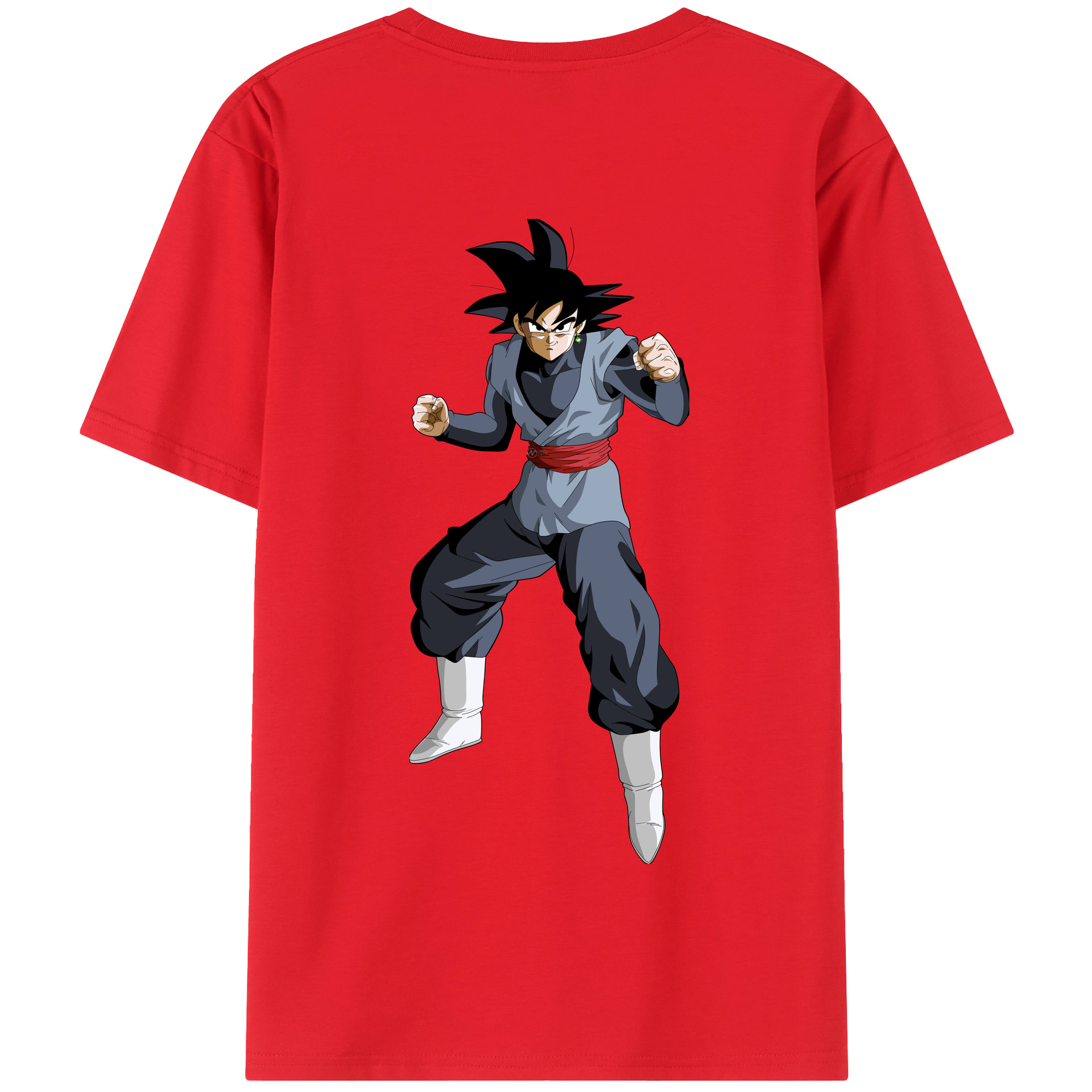 （画像用） ドラゴンボール ベジータ四世（Bejīta Yonsei）DRAGON BALL Vegeta IV 綿100％半袖Tシャツ（背面プリント）