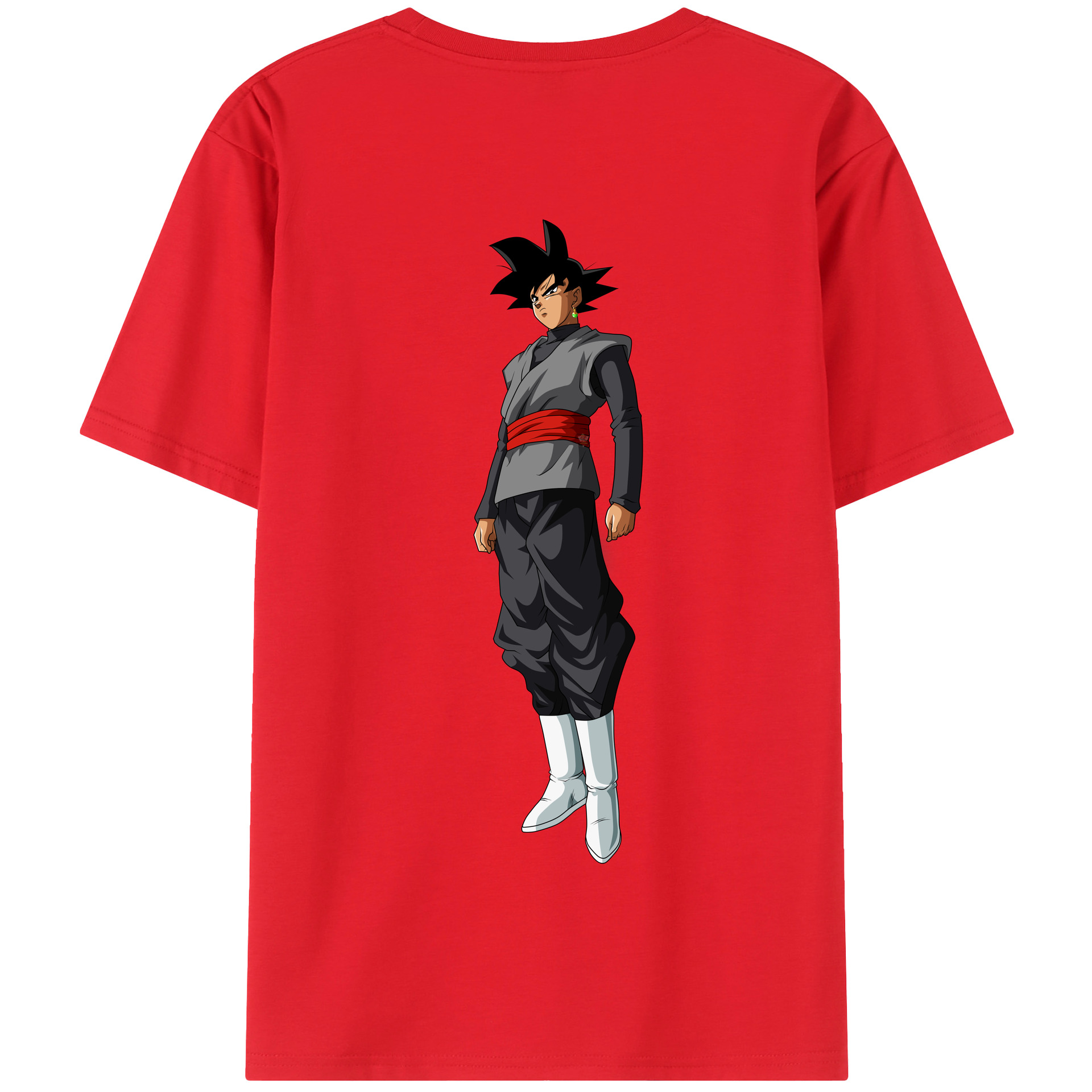 （画像用） ドラゴンボール ベジータ四世（Bejīta Yonsei）DRAGON BALL Vegeta IV 綿100％半袖Tシャツ（背面プリント）
