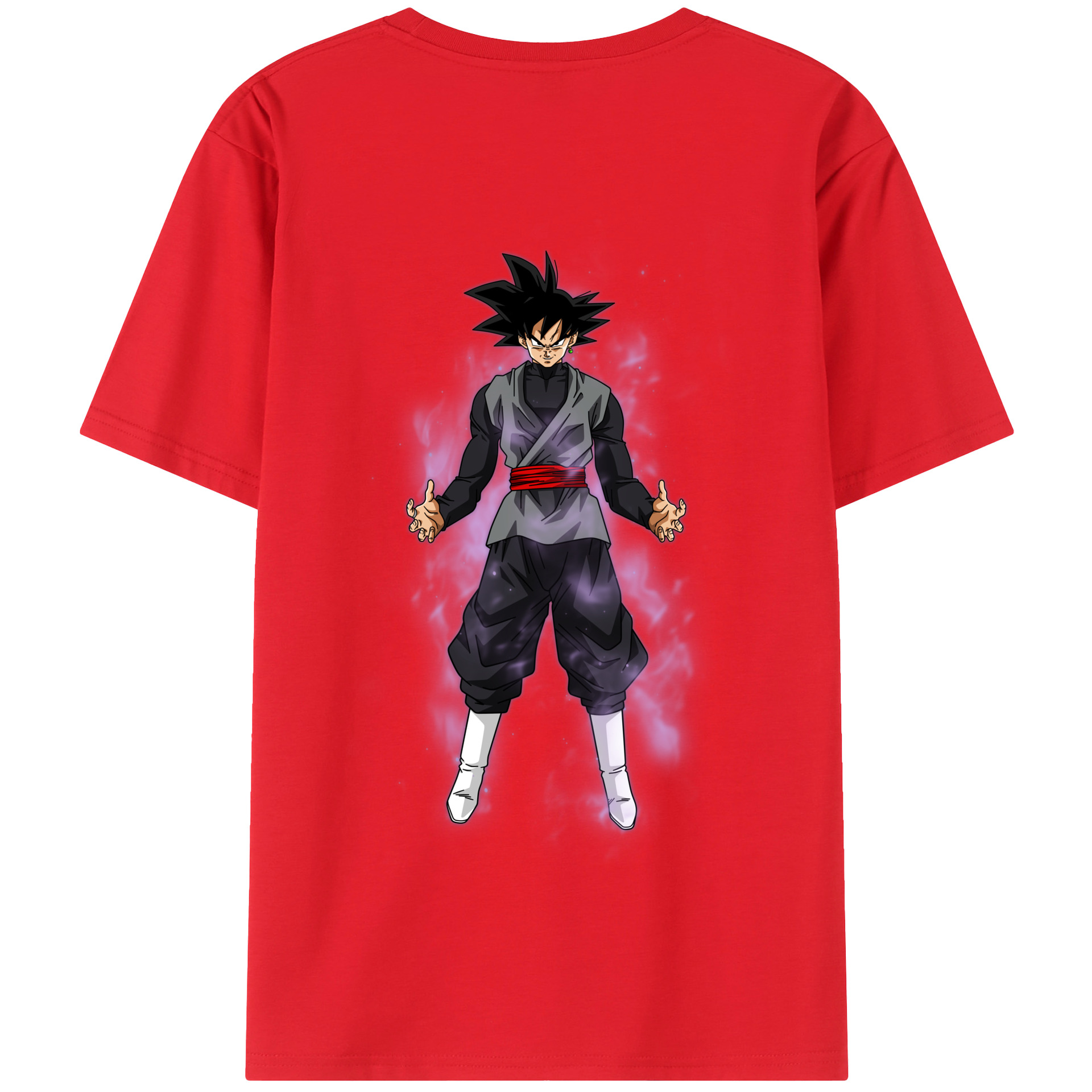（画像用） ドラゴンボール ベジータ四世（Bejīta Yonsei）DRAGON BALL Vegeta IV 綿100％半袖Tシャツ（背面プリント）