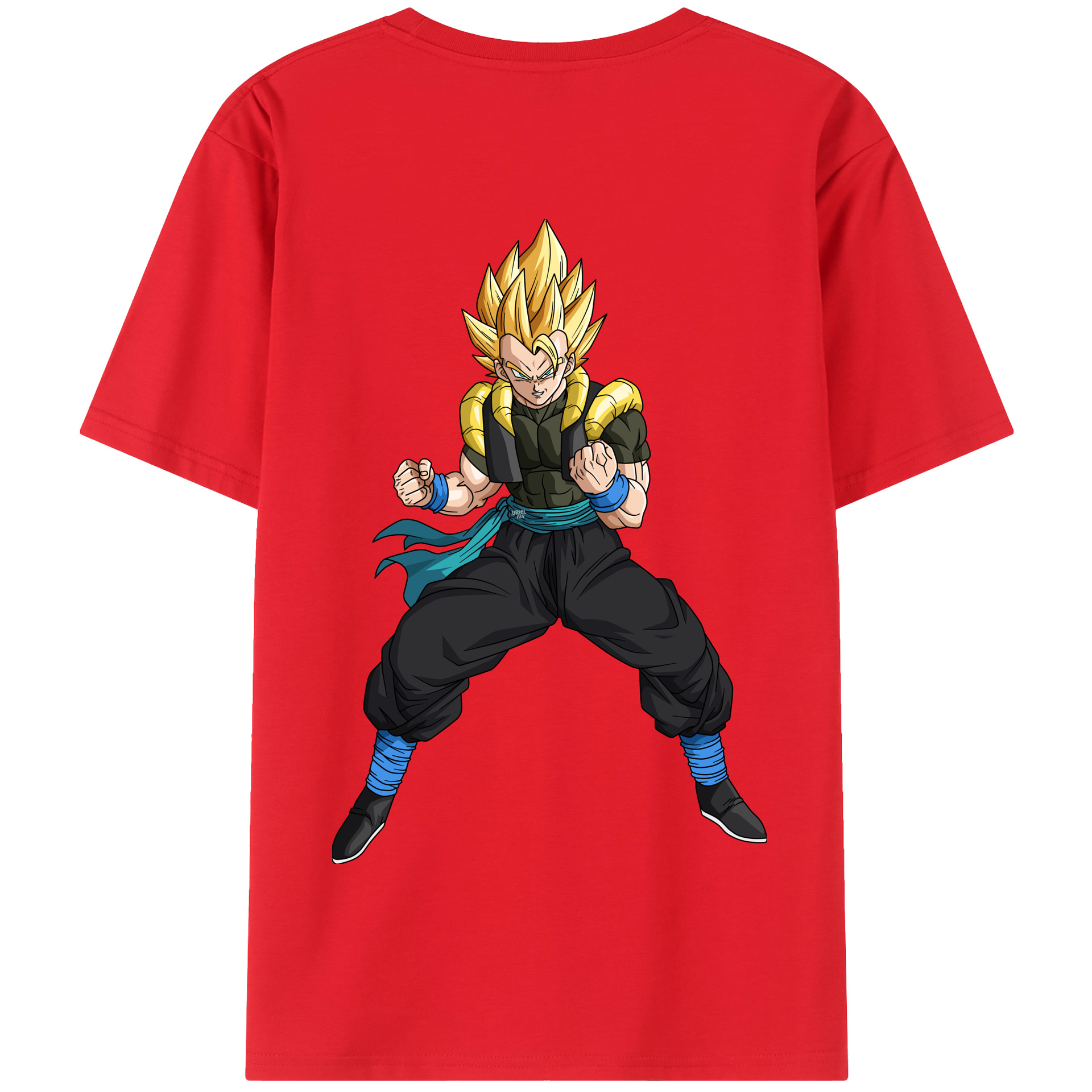 （画像用） ドラゴンボール ベジータ四世（Bejīta Yonsei）DRAGON BALL Vegeta IV 綿100％半袖Tシャツ（背面プリント）