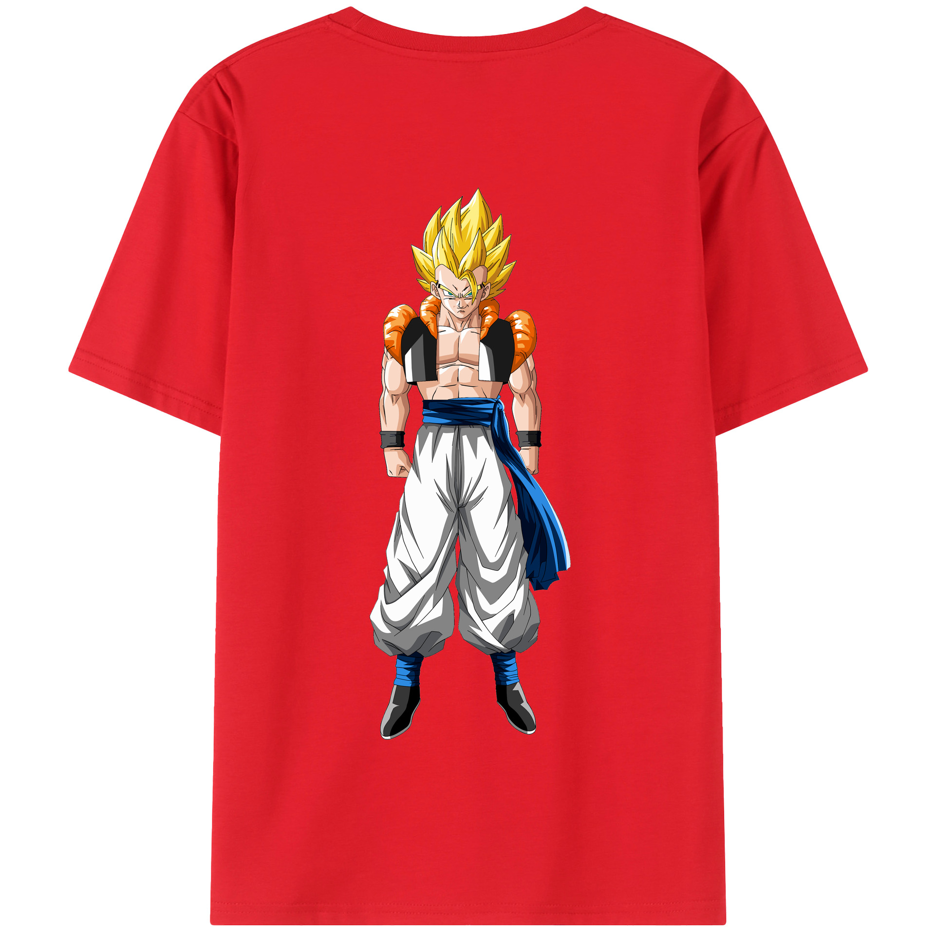 （画像用） ドラゴンボール ベジータ四世（Bejīta Yonsei）DRAGON BALL Vegeta IV 綿100％半袖Tシャツ（背面プリント）
