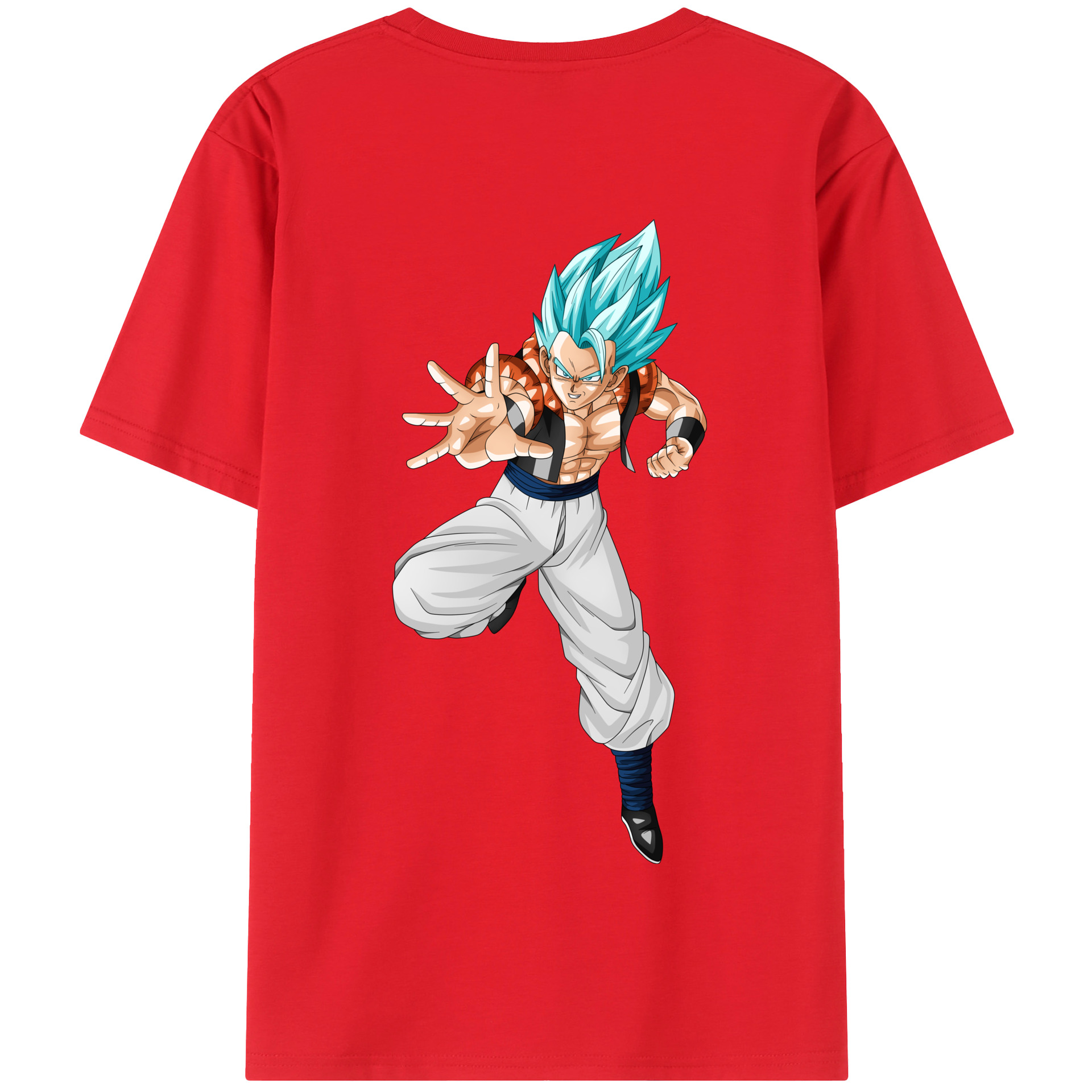 （画像用） ドラゴンボール ベジータ四世（Bejīta Yonsei）DRAGON BALL Vegeta IV 綿100％半袖Tシャツ（背面プリント）