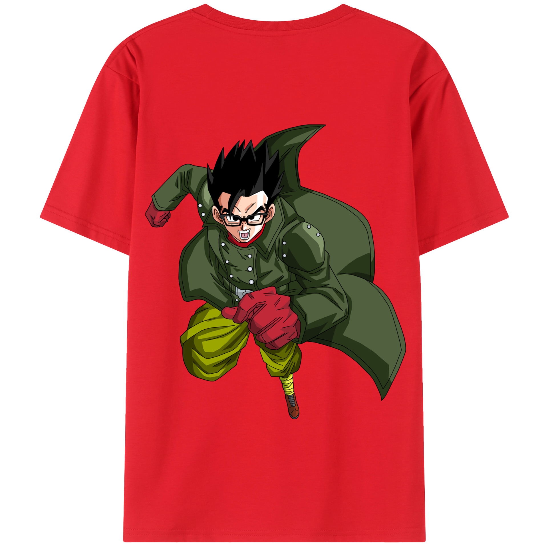 （画像用） ドラゴンボール 孫 悟飯（そんごはん）DRAGON BALL Son Gohan 綿100％半袖Tシャツ（背面プリント）