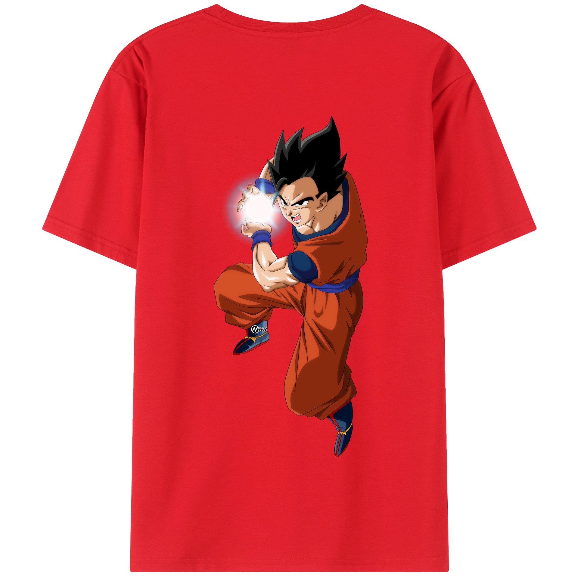 （画像用） ドラゴンボール 孫 悟飯（そんごはん）DRAGON BALL Son Gohan 綿100％半袖Tシャツ（背面プリント）
