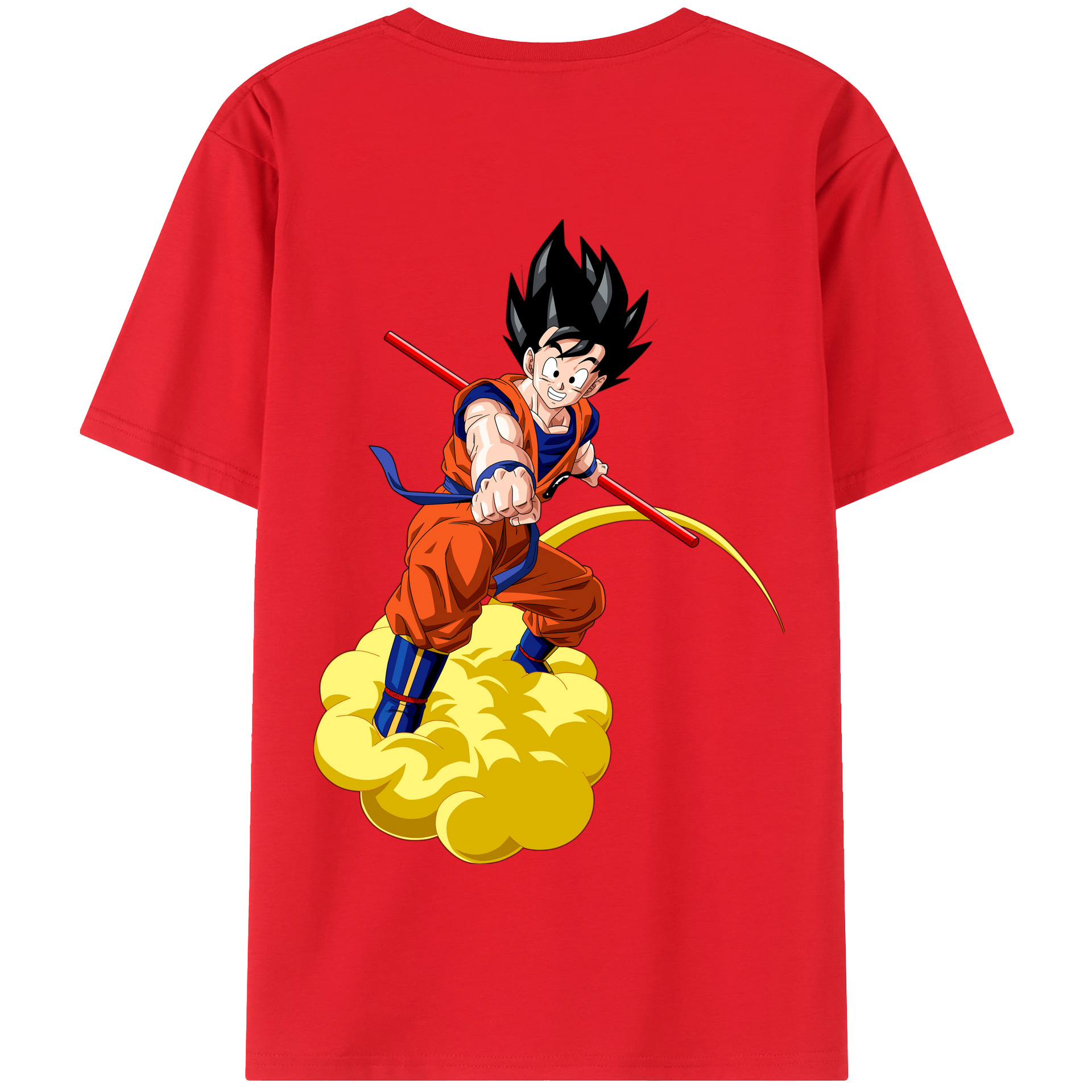 （画像用） ドラゴンボール 孫 悟飯（そんごはん）DRAGON BALL Son Gohan 綿100％半袖Tシャツ（背面プリント）