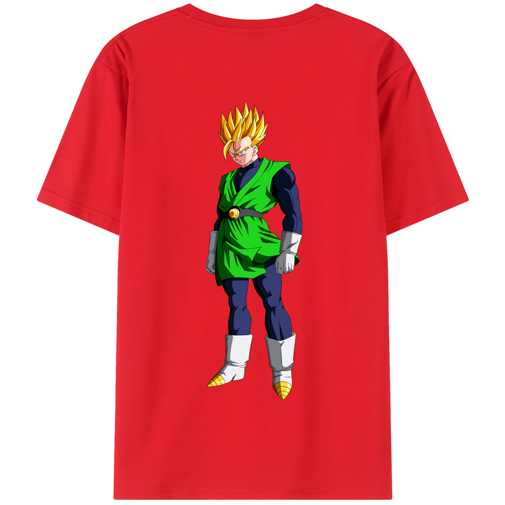 （画像用） ドラゴンボール 孫 悟飯（そんごはん）DRAGON BALL Son Gohan 綿100％半袖Tシャツ（背面プリント）