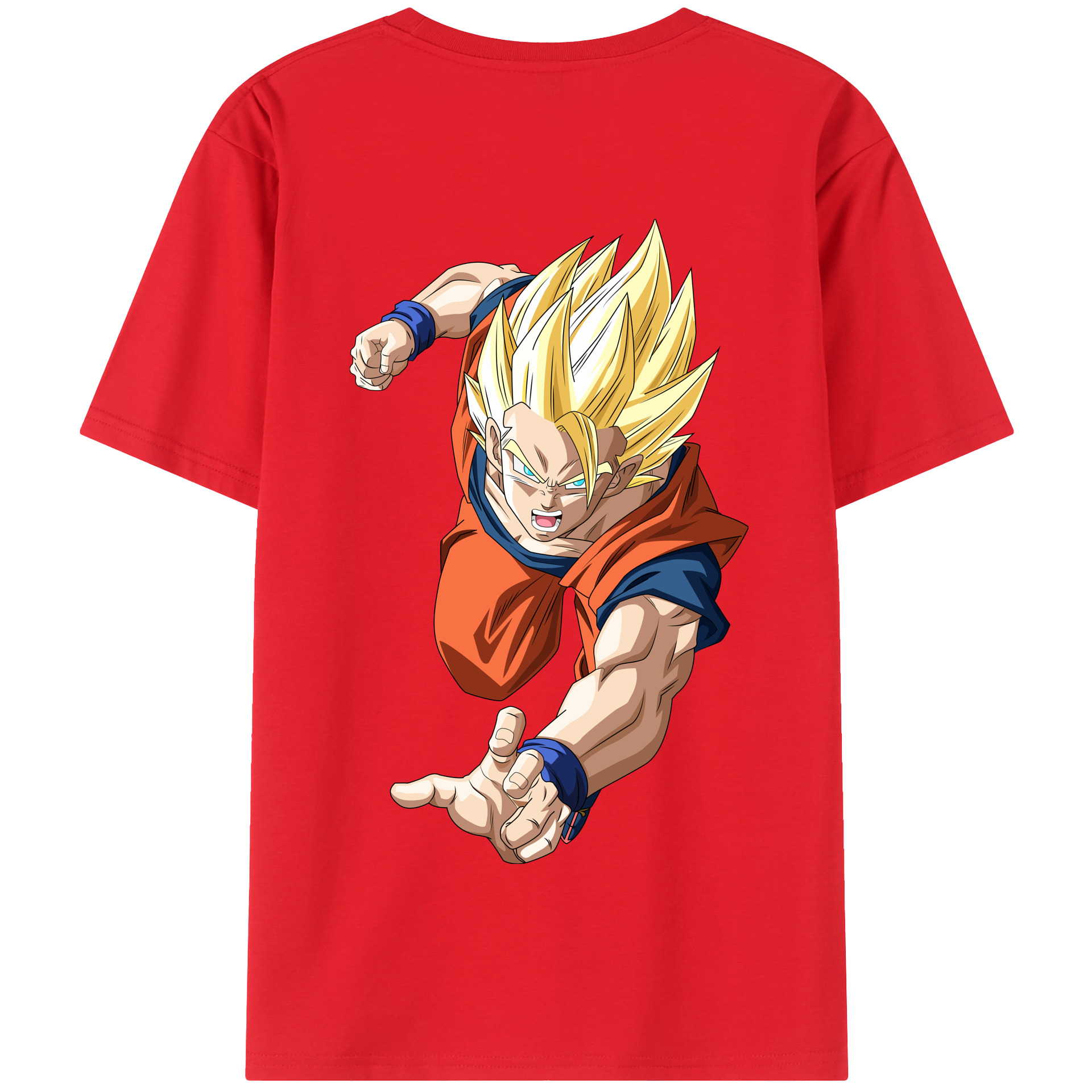 （画像用） ドラゴンボール 孫 悟飯（そんごはん）DRAGON BALL Son Gohan 綿100％半袖Tシャツ（背面プリント）
