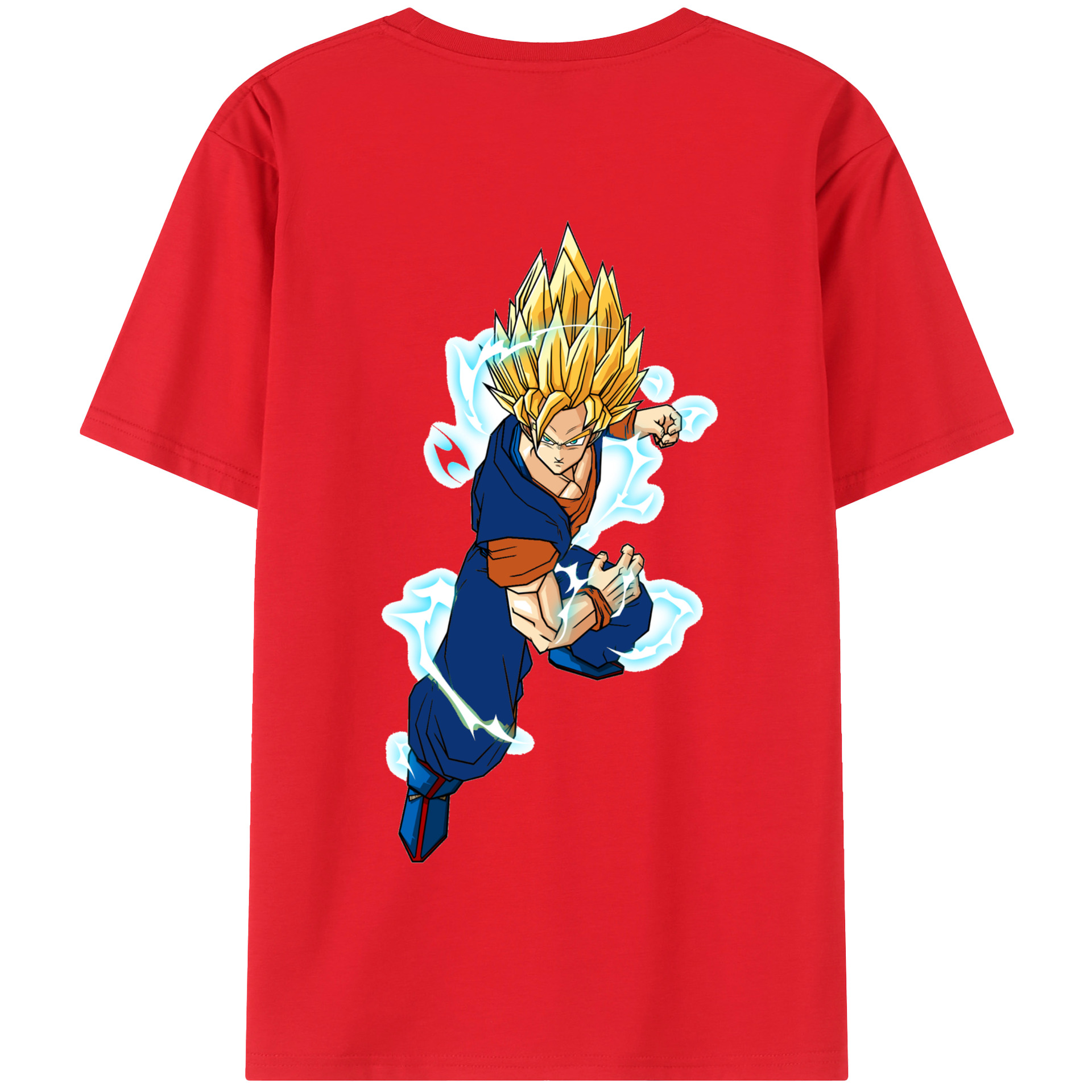 （画像用） ドラゴンボール 孫 悟飯（そんごはん）DRAGON BALL Son Gohan 綿100％半袖Tシャツ（背面プリント）