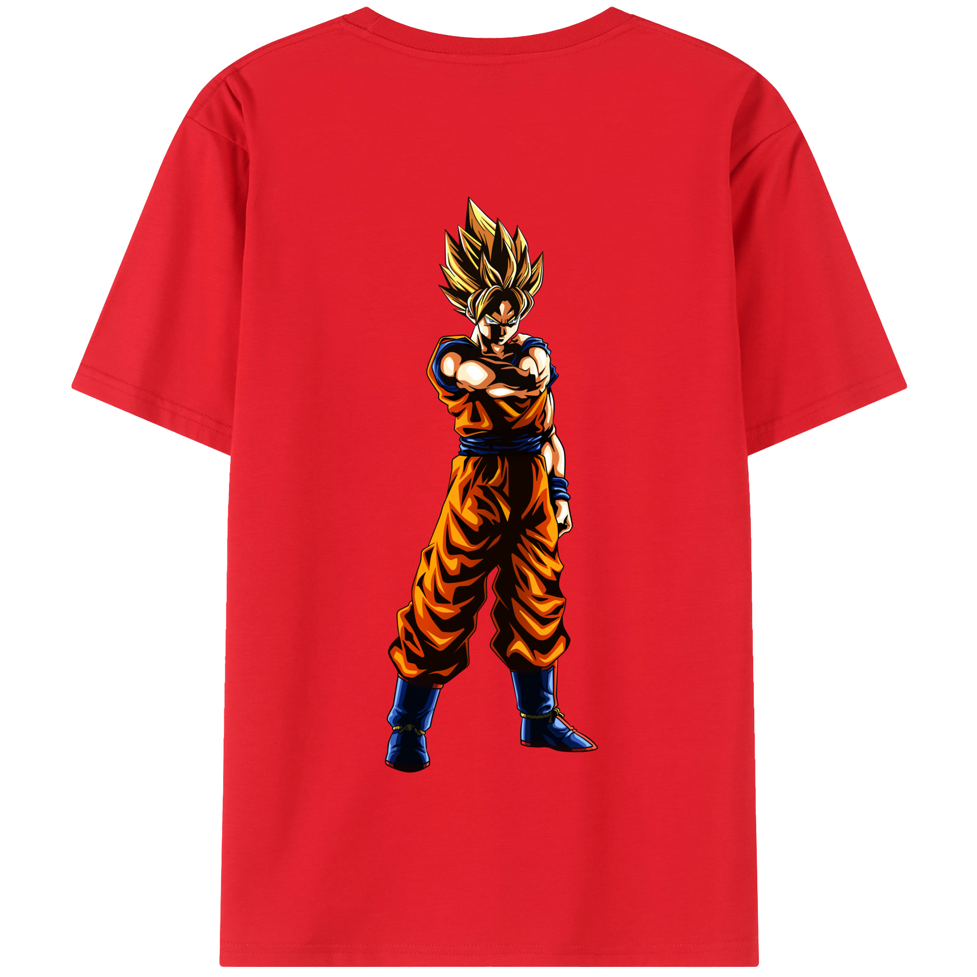 （画像用） ドラゴンボール 孫 悟飯（そんごはん）DRAGON BALL Son Gohan 綿100％半袖Tシャツ（背面プリント）