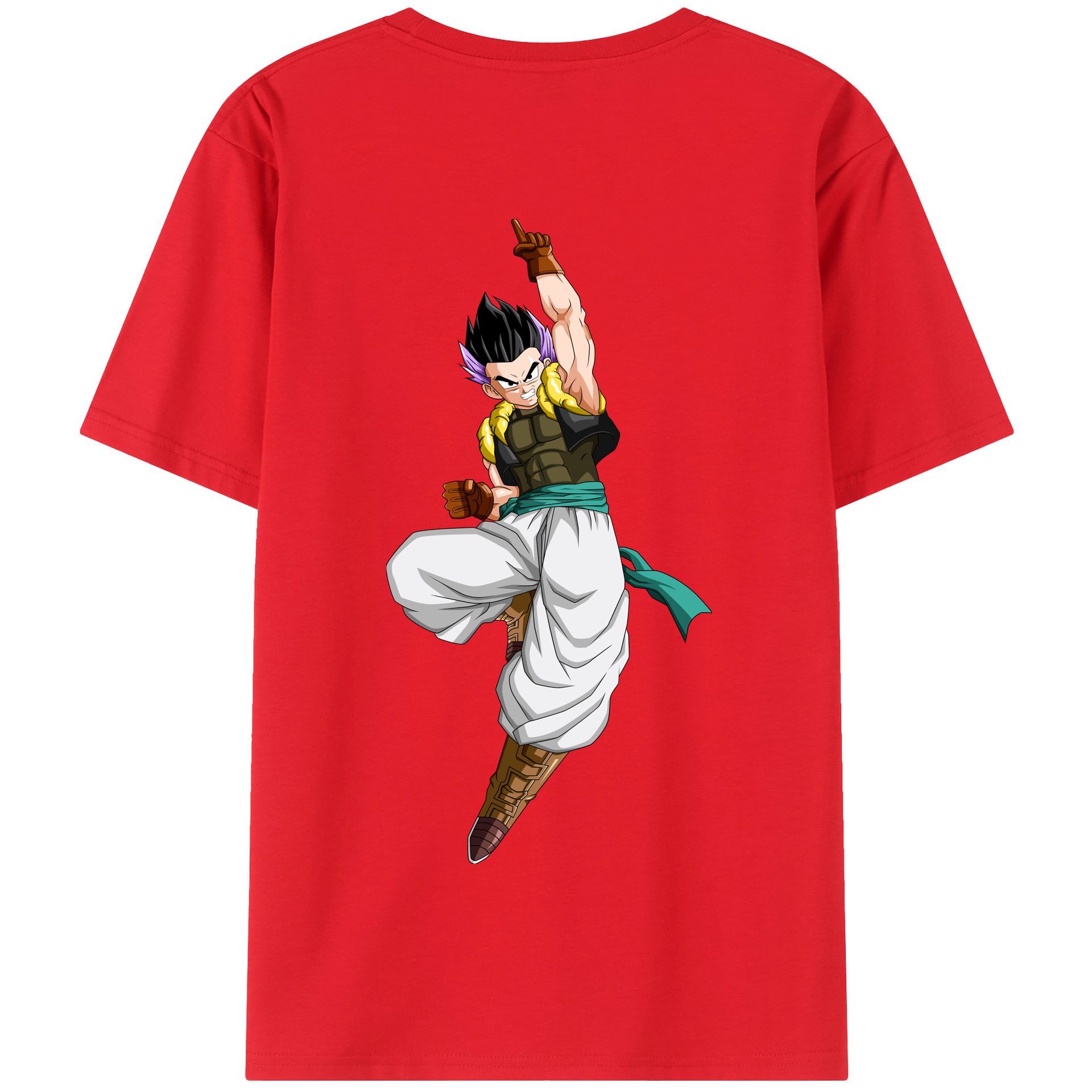 （画像用） ドラゴンボール 孫 悟飯（そんごはん）DRAGON BALL Son Gohan 綿100％半袖Tシャツ（背面プリント）
