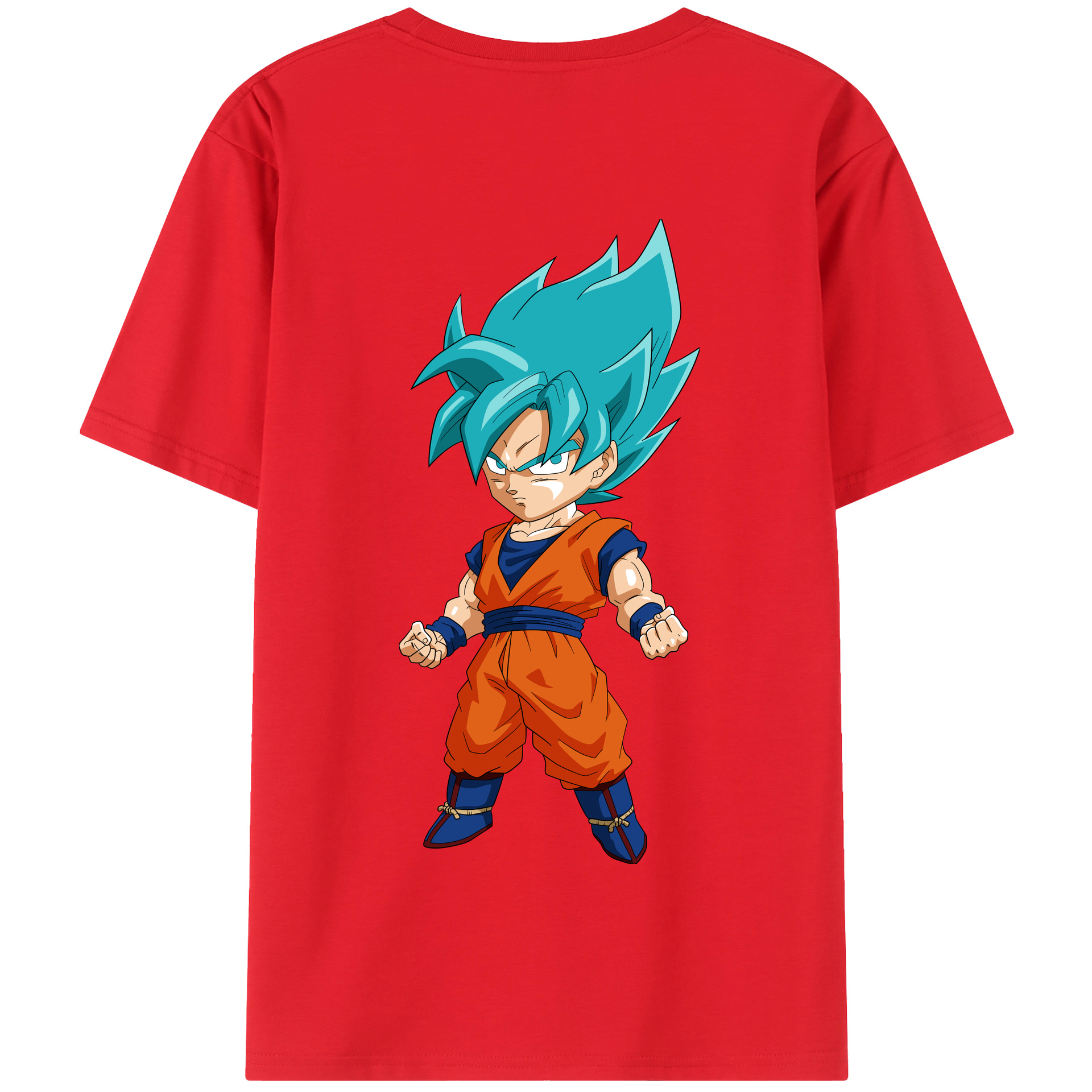 （画像用） ドラゴンボール 孫 悟飯（そんごはん）DRAGON BALL Son Gohan 綿100％半袖Tシャツ（背面プリント）