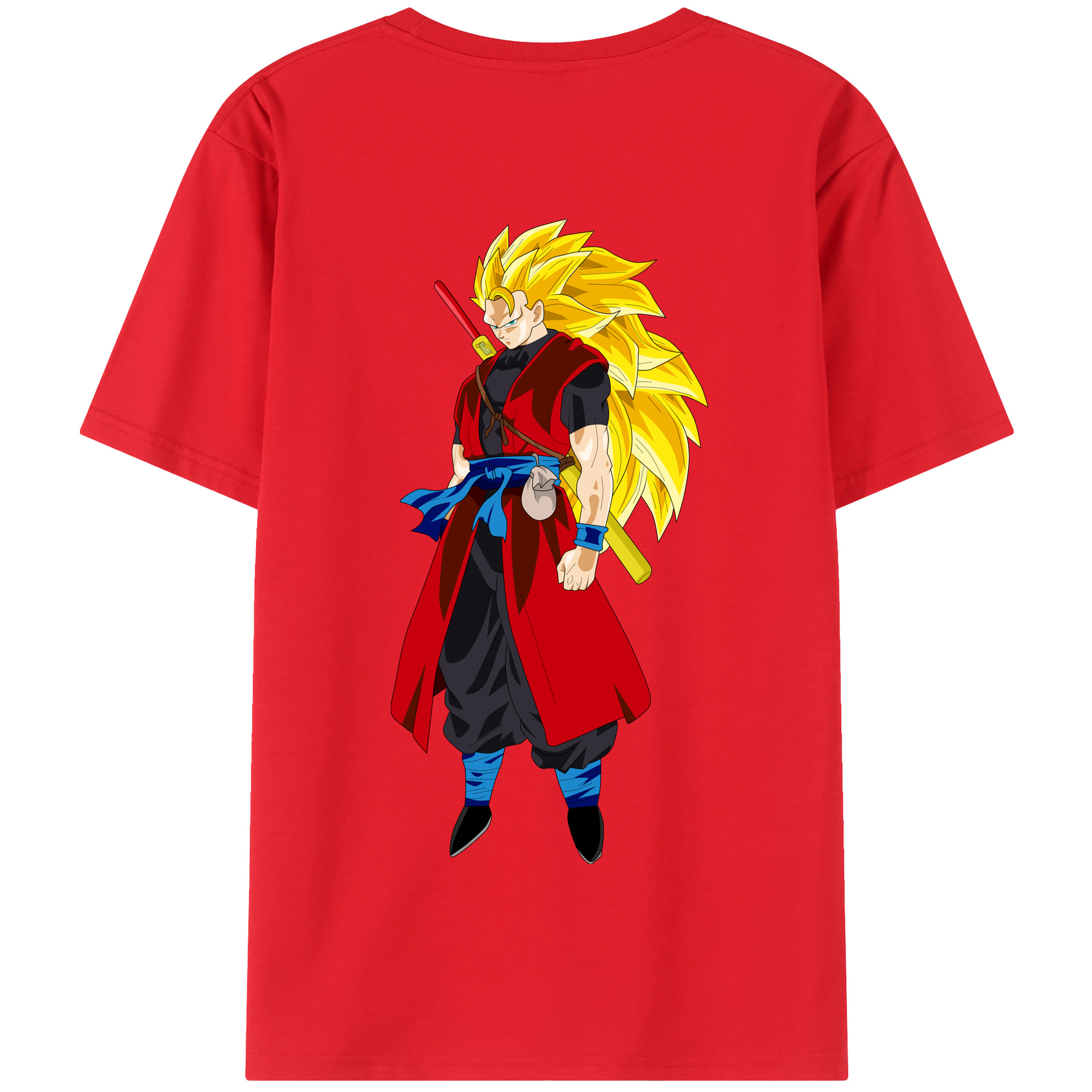 （画像用） ドラゴンボール トランクス（Torankusu）DRAGON BALL Trunks 綿100％半袖Tシャツ（背面プリント）
