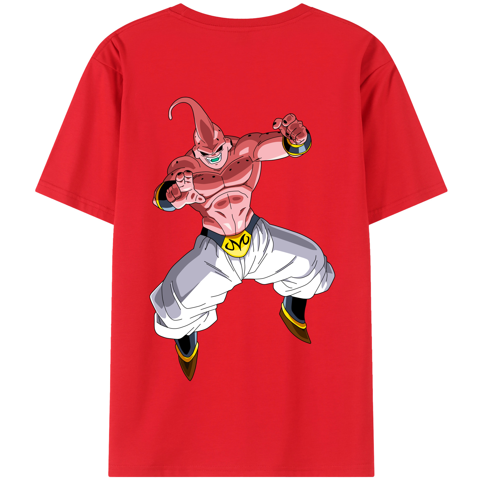 （画像用） ドラゴンボール 魔人ブウ DRAGON BALL Majin Buu 綿100％半袖Tシャツ（背面プリント）