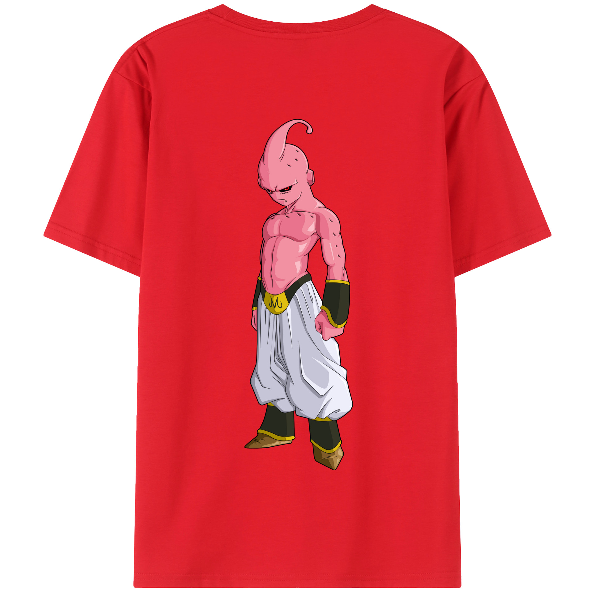 （画像用） ドラゴンボール 魔人ブウ DRAGON BALL Majin Buu 綿100％半袖Tシャツ（背面プリント）