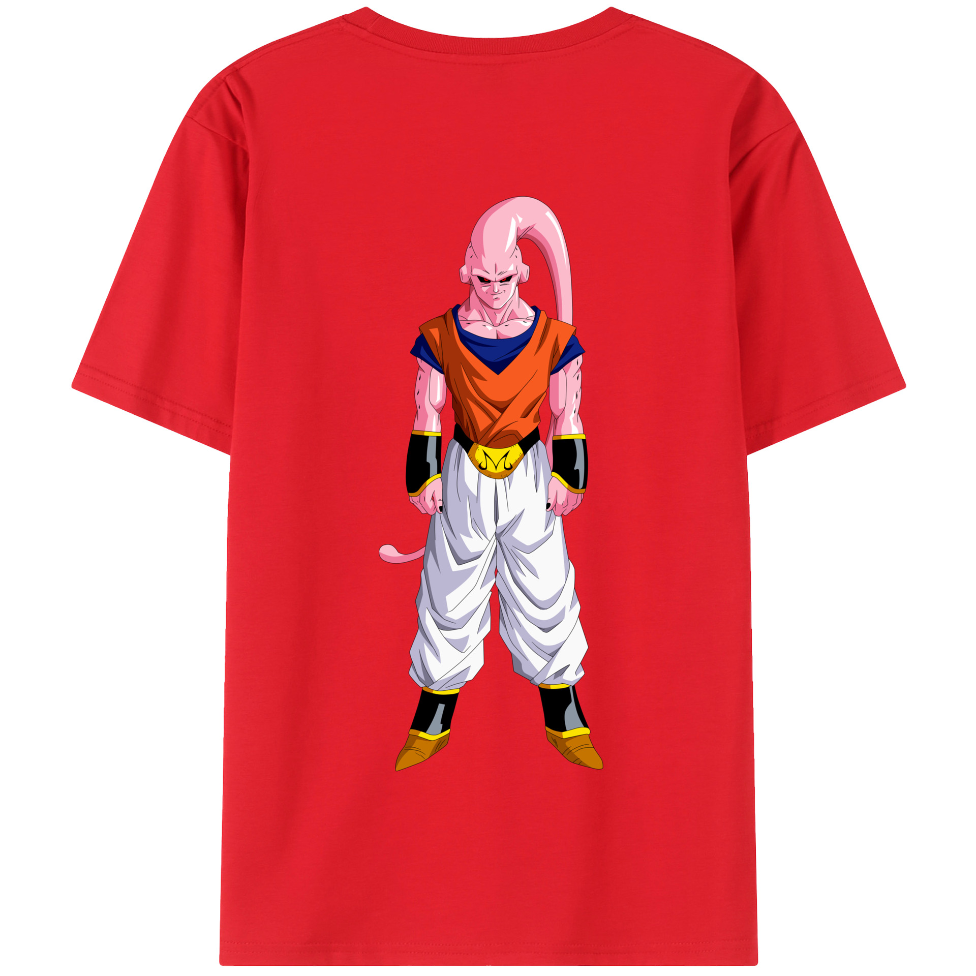 （画像用） ドラゴンボール 魔人ブウ DRAGON BALL Majin Buu 綿100％半袖Tシャツ（背面プリント）