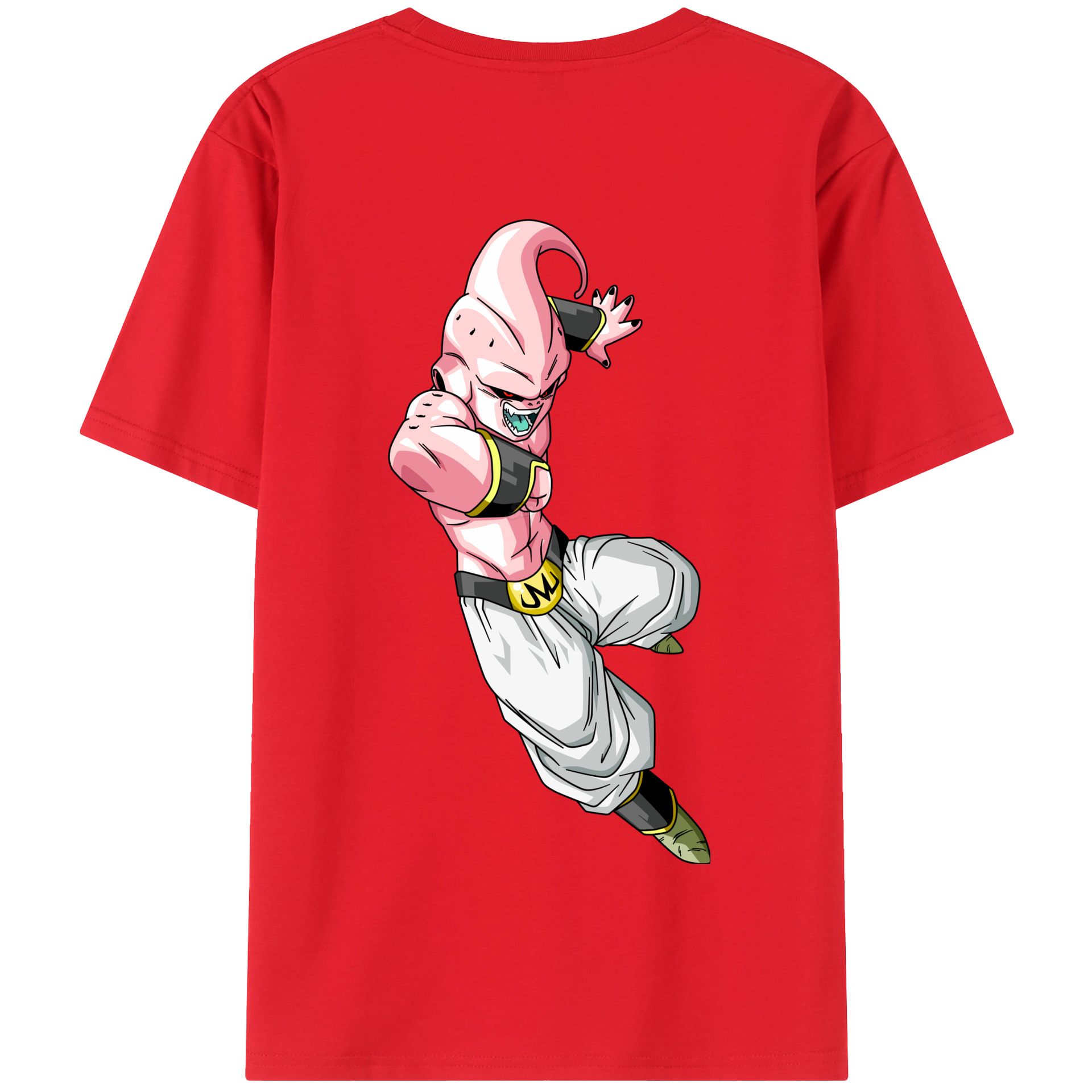 （画像用） ドラゴンボール 魔人ブウ DRAGON BALL Majin Buu 綿100％半袖Tシャツ（背面プリント）