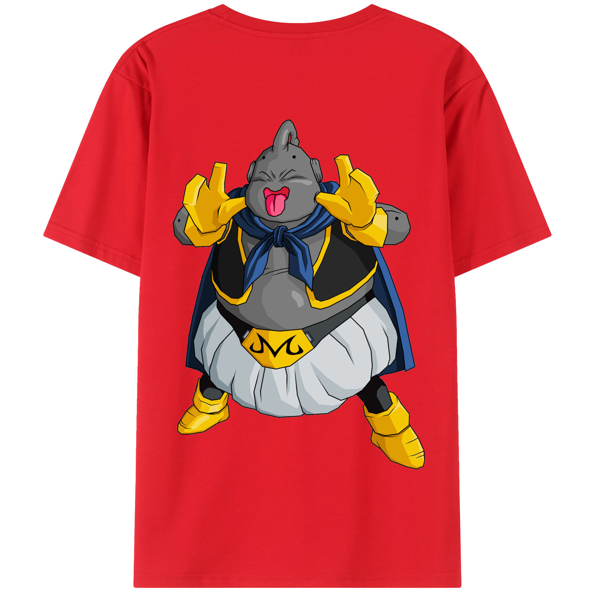 （画像用） ドラゴンボール 魔人ブウ DRAGON BALL Majin Buu 綿100％半袖Tシャツ（背面プリント）