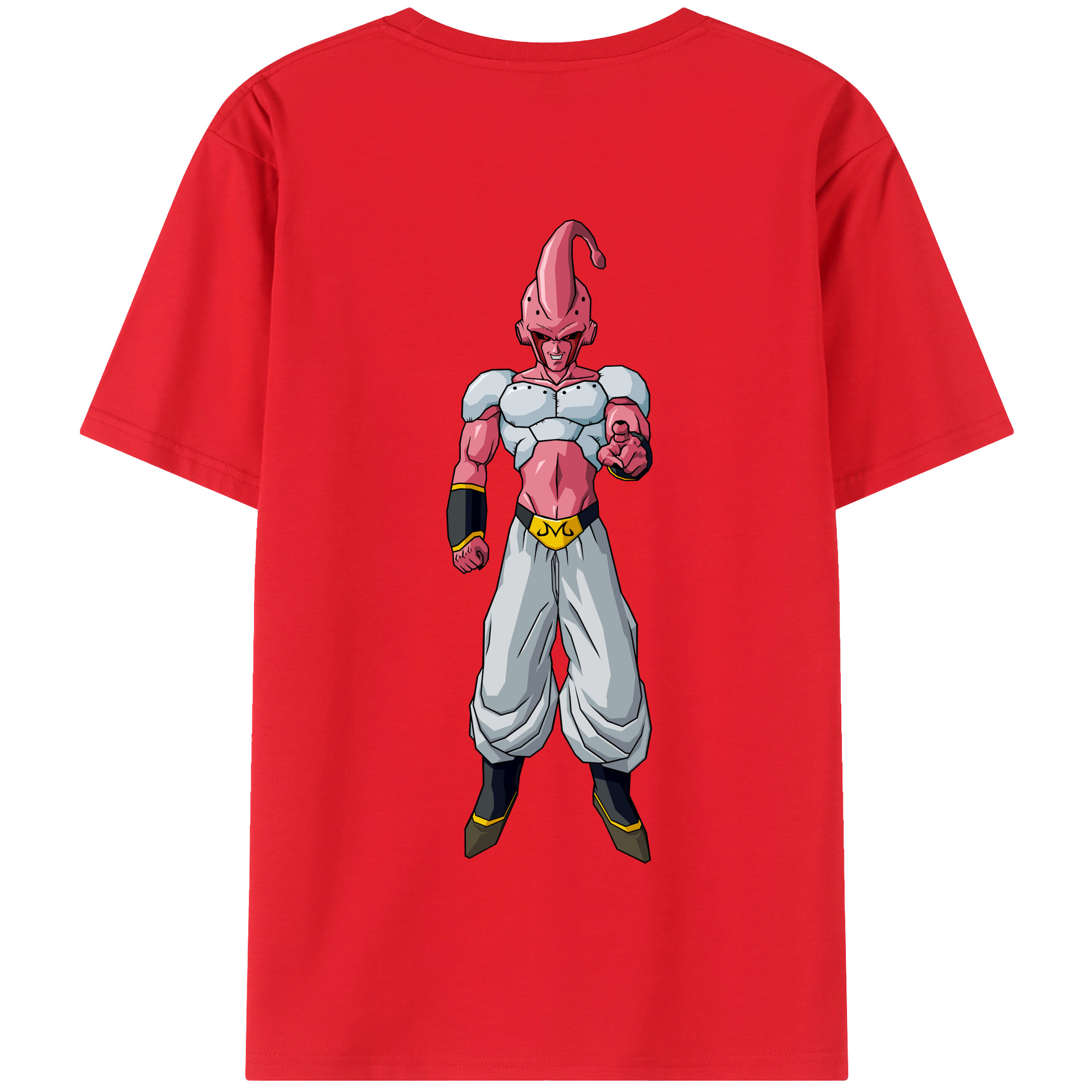 （画像用） ドラゴンボール 魔人ブウ DRAGON BALL Majin Buu 綿100％半袖Tシャツ（背面プリント）