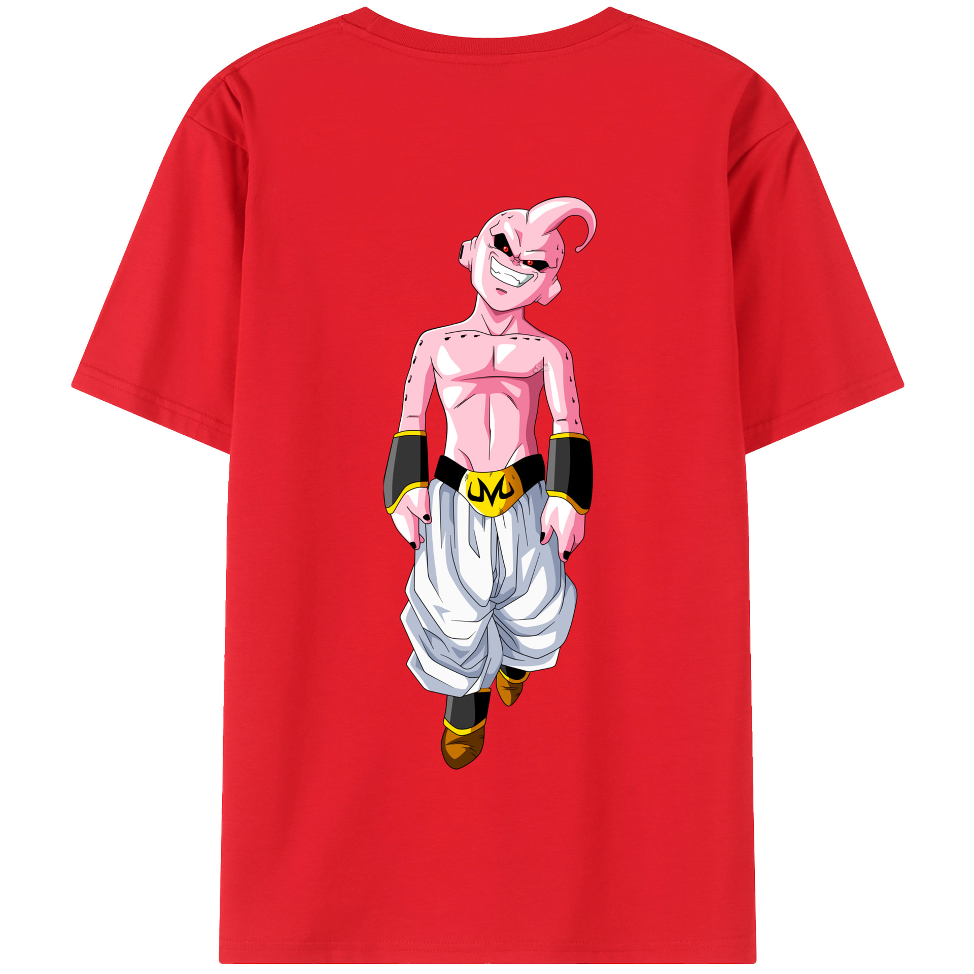 （画像用） ドラゴンボール 魔人ブウ DRAGON BALL Majin Buu 綿100％半袖Tシャツ（背面プリント）