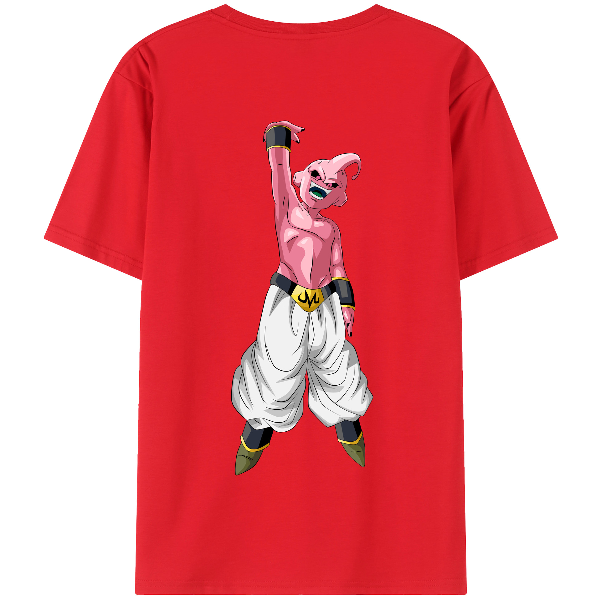 （画像用） ドラゴンボール 魔人ブウ DRAGON BALL Majin Buu 綿100％半袖Tシャツ（背面プリント）