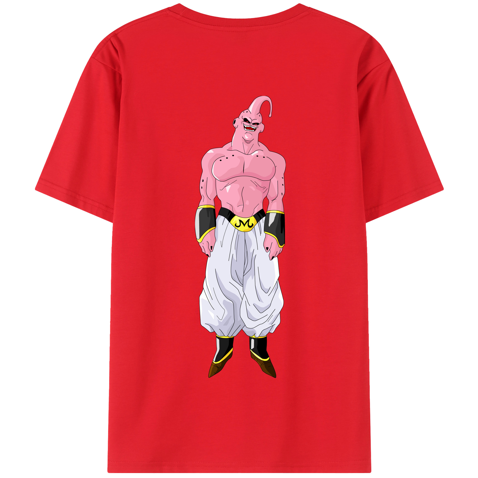 （画像用） ドラゴンボール 魔人ブウ DRAGON BALL Majin Buu 綿100％半袖Tシャツ（背面プリント）