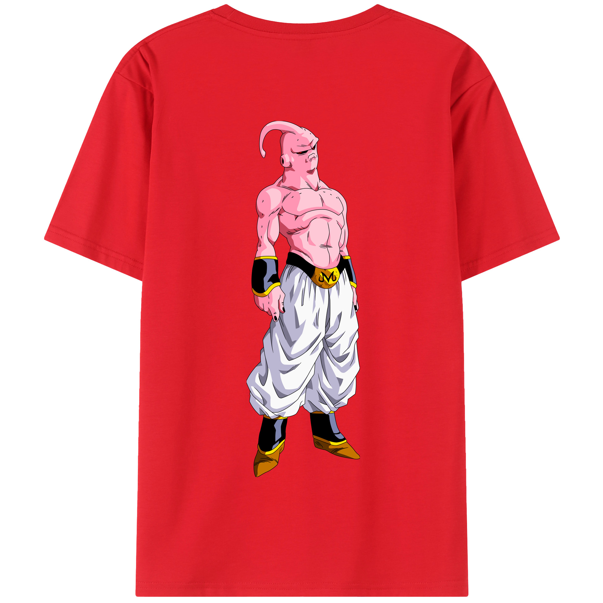 （画像用） ドラゴンボール 魔人ブウ DRAGON BALL Majin Buu 綿100％半袖Tシャツ（背面プリント）