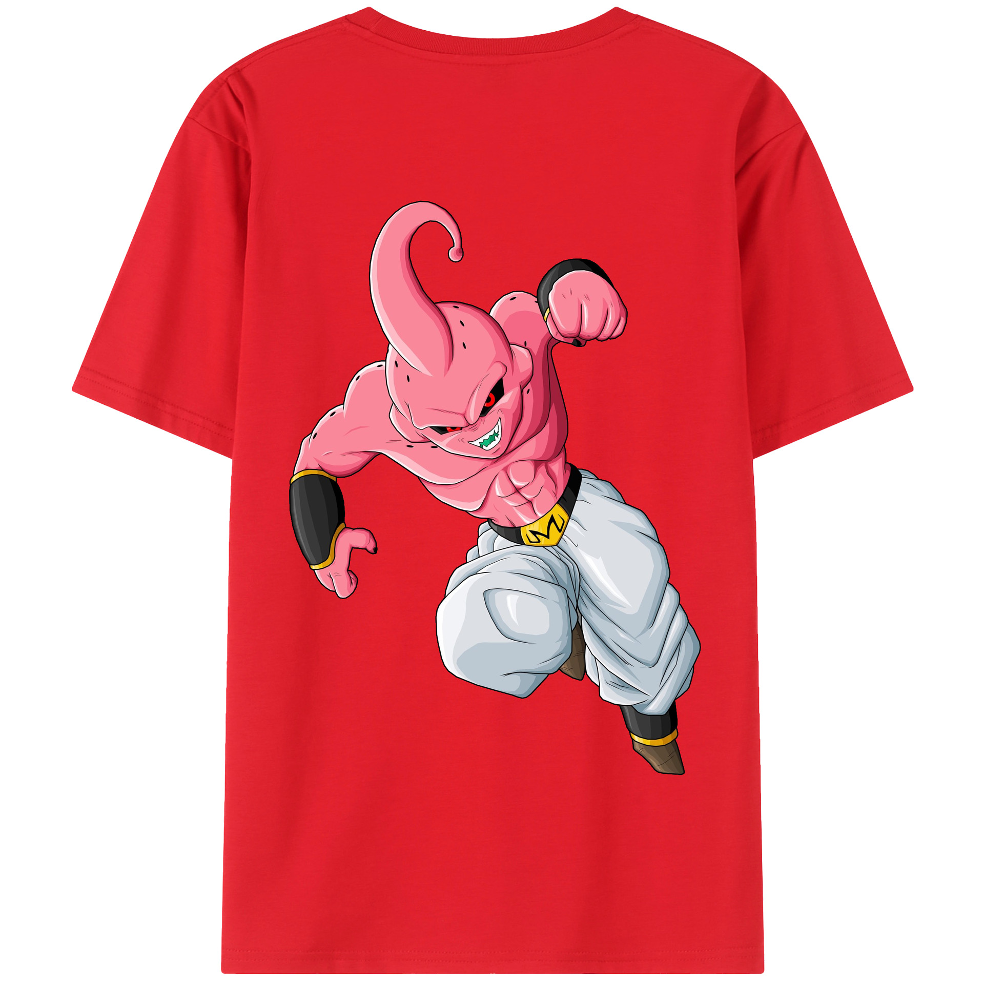 （画像用） ドラゴンボール 魔人ブウ DRAGON BALL Majin Buu 綿100％半袖Tシャツ（背面プリント）