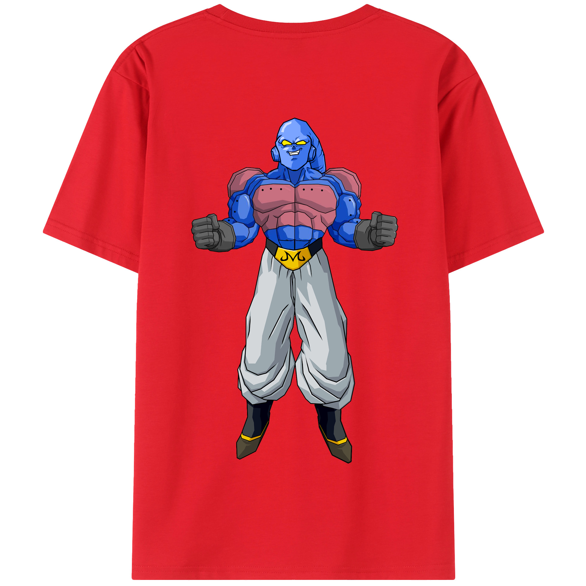 （画像用） ドラゴンボール 魔人ブウ DRAGON BALL Majin Buu 綿100％半袖Tシャツ（背面プリント）