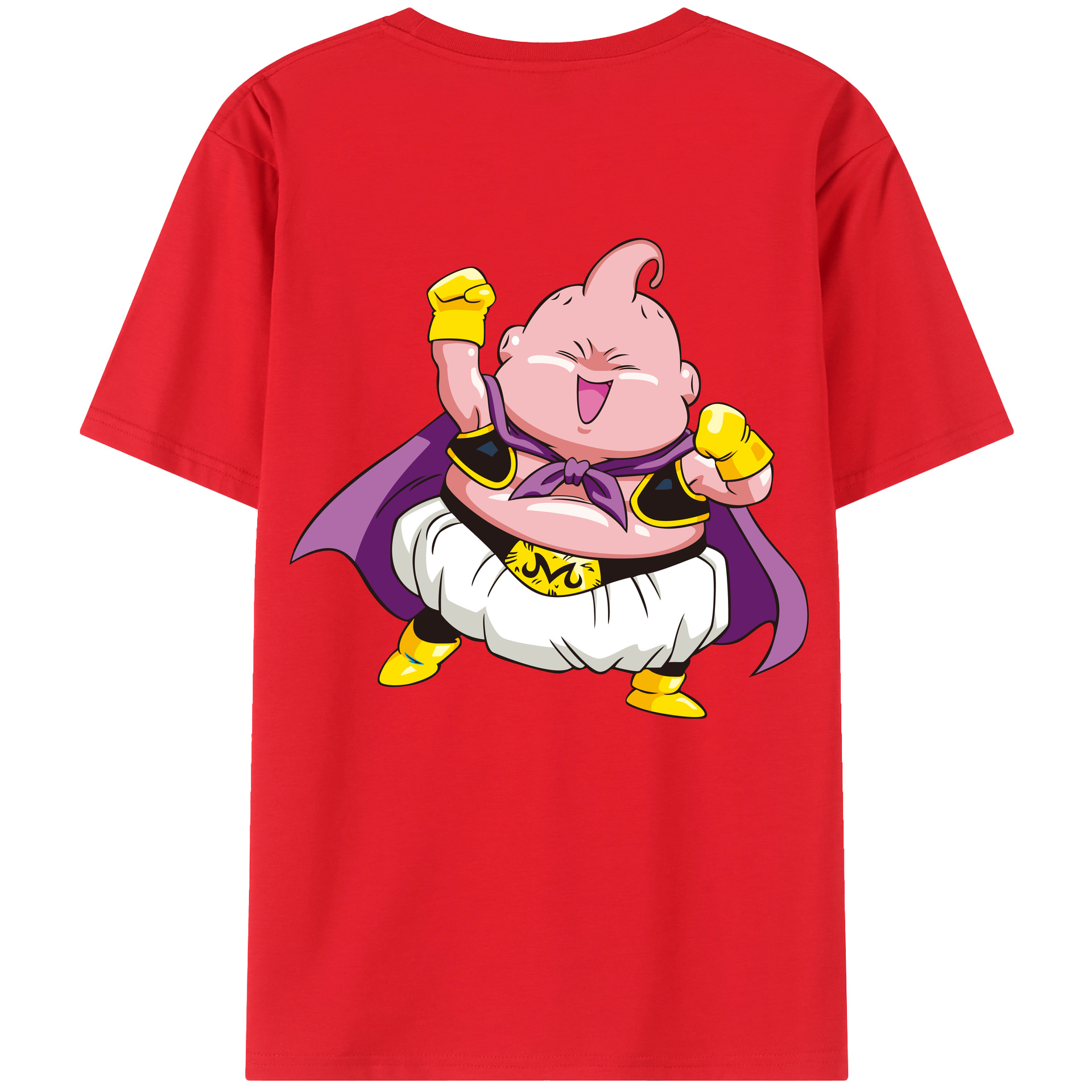 （画像用） ドラゴンボール 魔人ブウ DRAGON BALL Majin Buu 綿100％半袖Tシャツ（背面プリント）