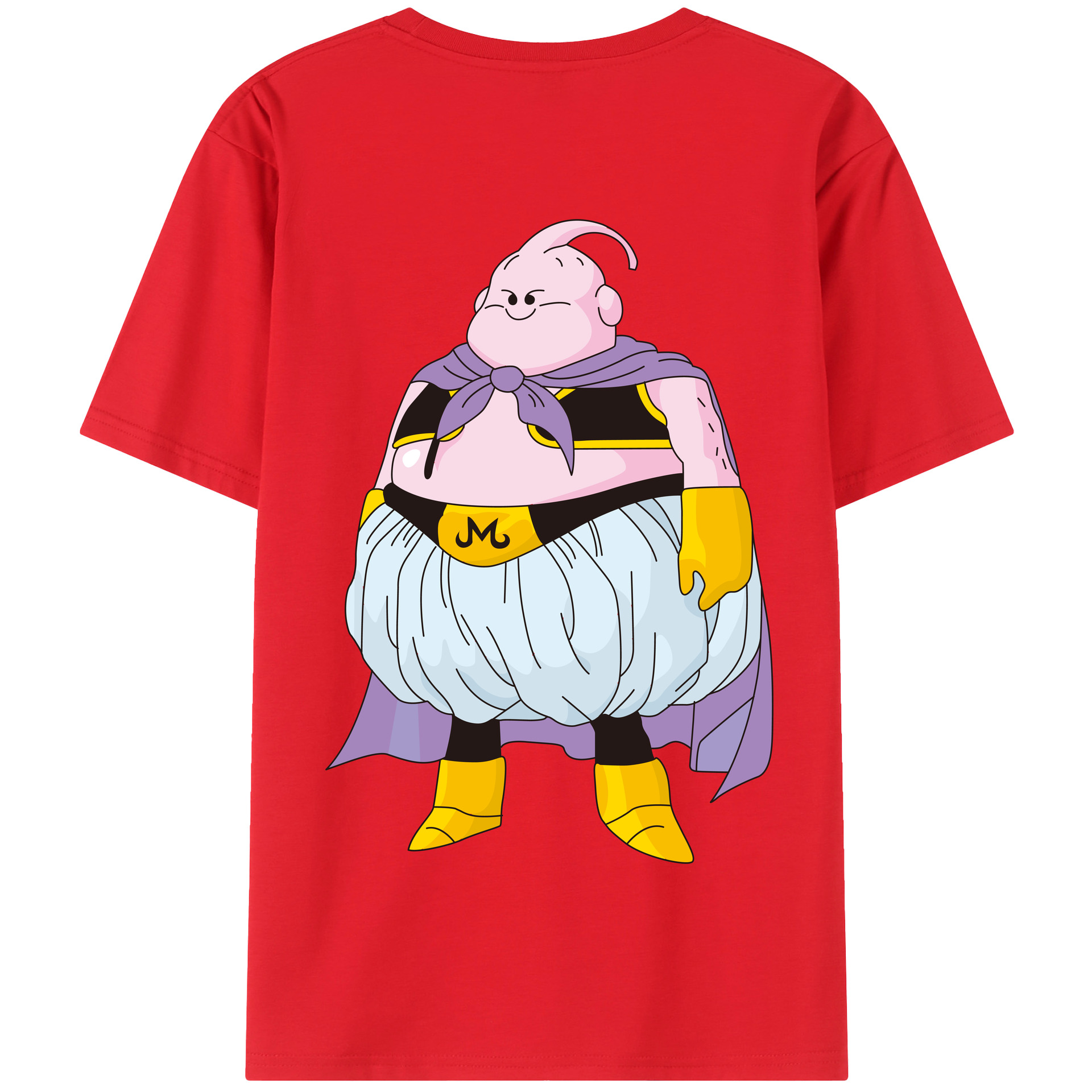（画像用） ドラゴンボール 魔人ブウ DRAGON BALL Majin Buu 綿100％半袖Tシャツ（背面プリント）