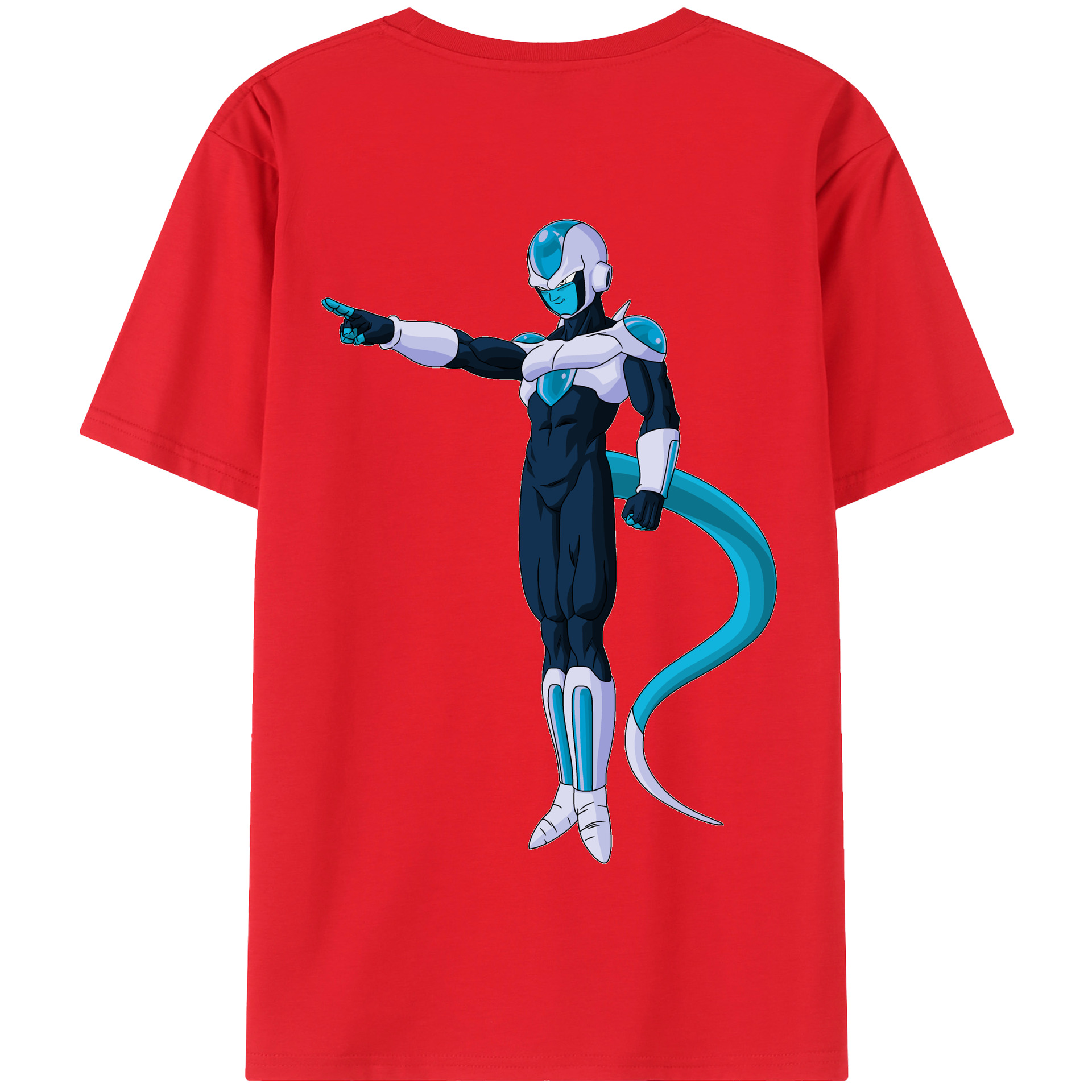 （画像用） ドラゴンボール フリーザ DRAGON BALL Frieza 綿100％半袖Tシャツ（背面プリント）