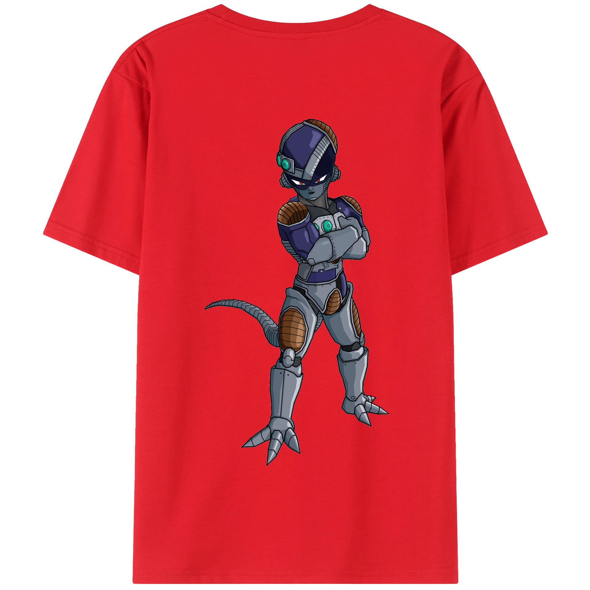 （画像用） ドラゴンボール フリーザ DRAGON BALL Frieza 綿100％半袖Tシャツ（背面プリント）