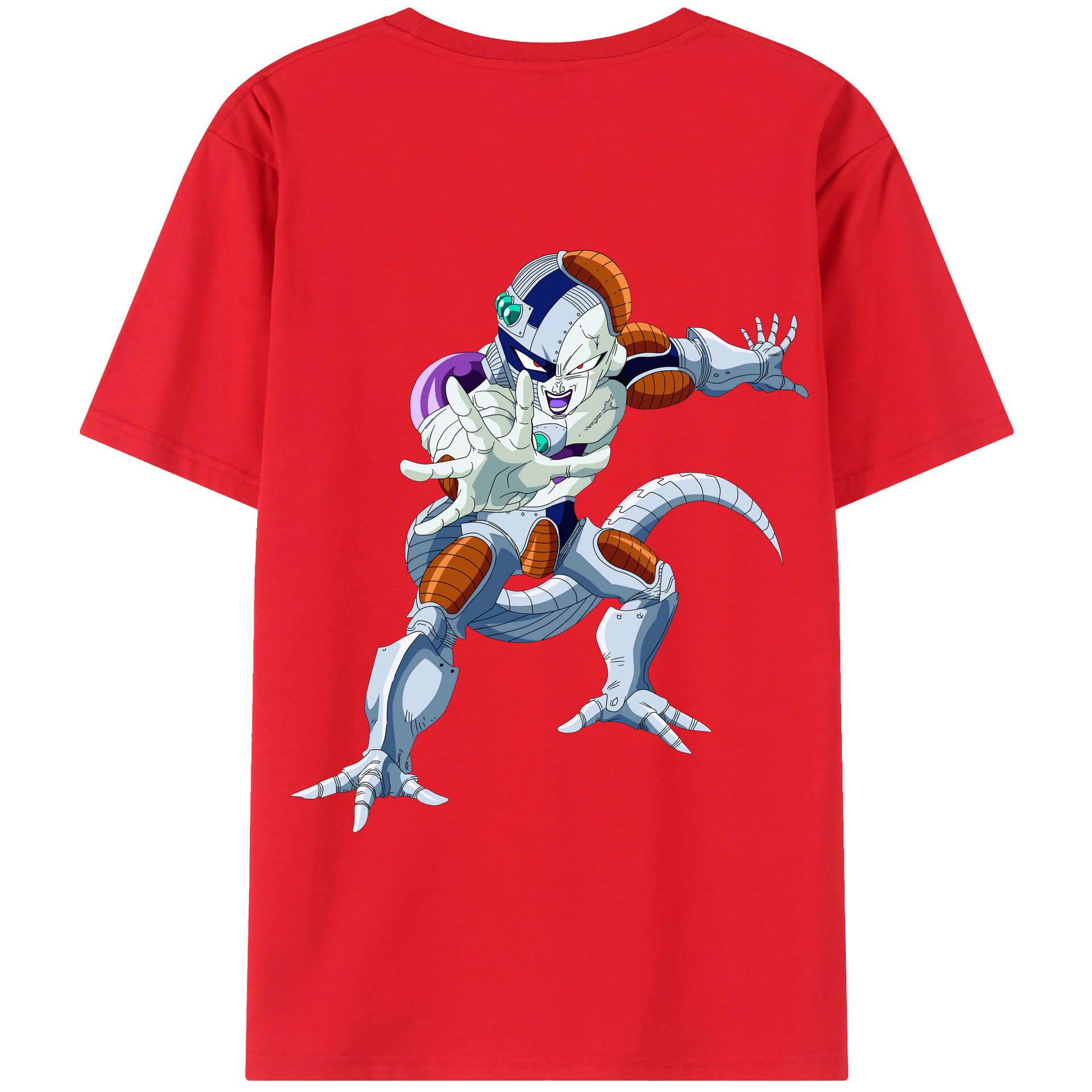（画像用） ドラゴンボール フリーザ DRAGON BALL Frieza 綿100％半袖Tシャツ（背面プリント）
