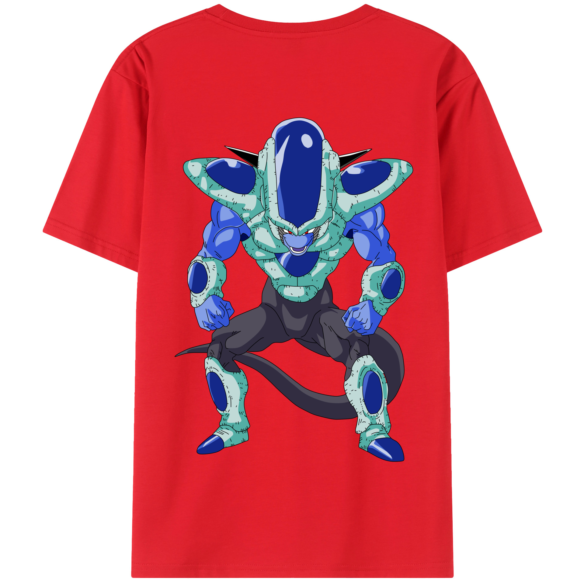 （画像用） ドラゴンボール フリーザ DRAGON BALL Frieza 綿100％半袖Tシャツ（背面プリント）