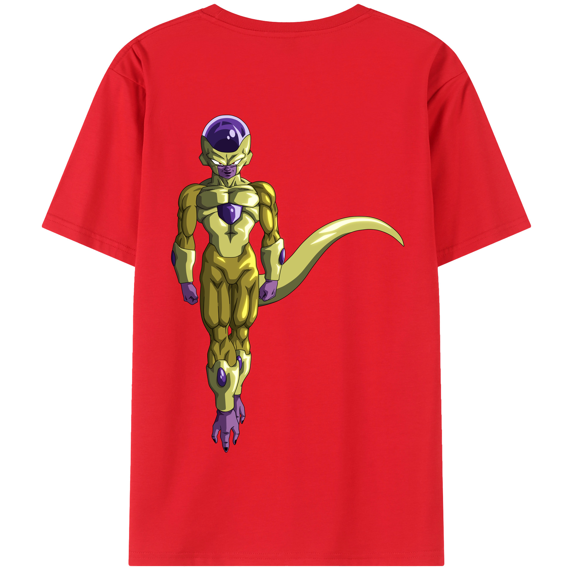 （画像用） ドラゴンボール フリーザ DRAGON BALL Frieza 綿100％半袖Tシャツ（背面プリント）