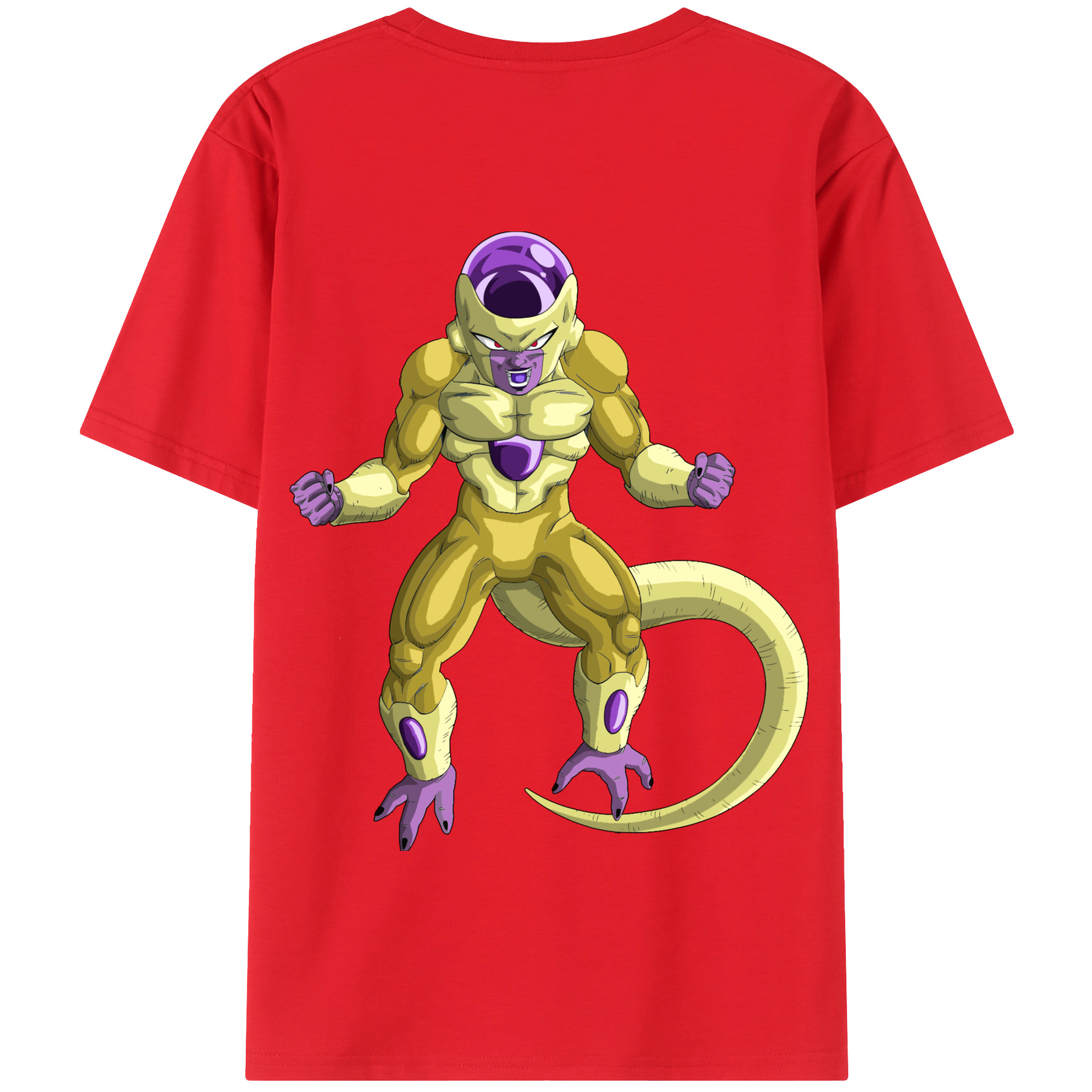 （画像用） ドラゴンボール フリーザ DRAGON BALL Frieza 綿100％半袖Tシャツ（背面プリント）