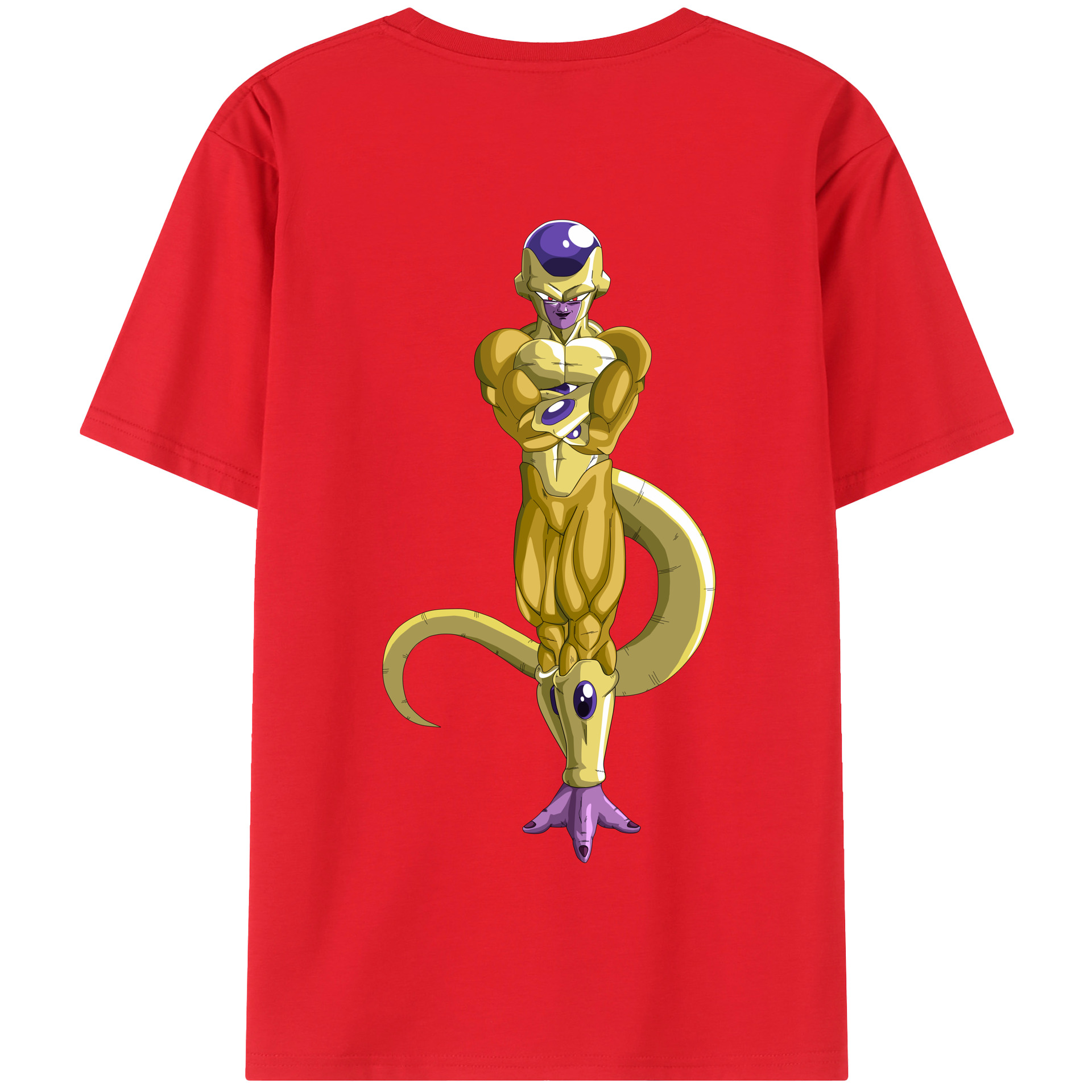 （画像用） ドラゴンボール フリーザ DRAGON BALL Frieza 綿100％半袖Tシャツ（背面プリント）