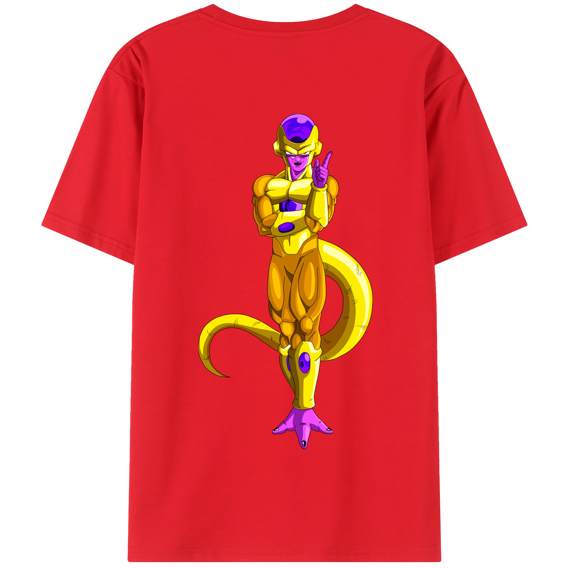 （画像用） ドラゴンボール フリーザ DRAGON BALL Frieza 綿100％半袖Tシャツ（背面プリント）