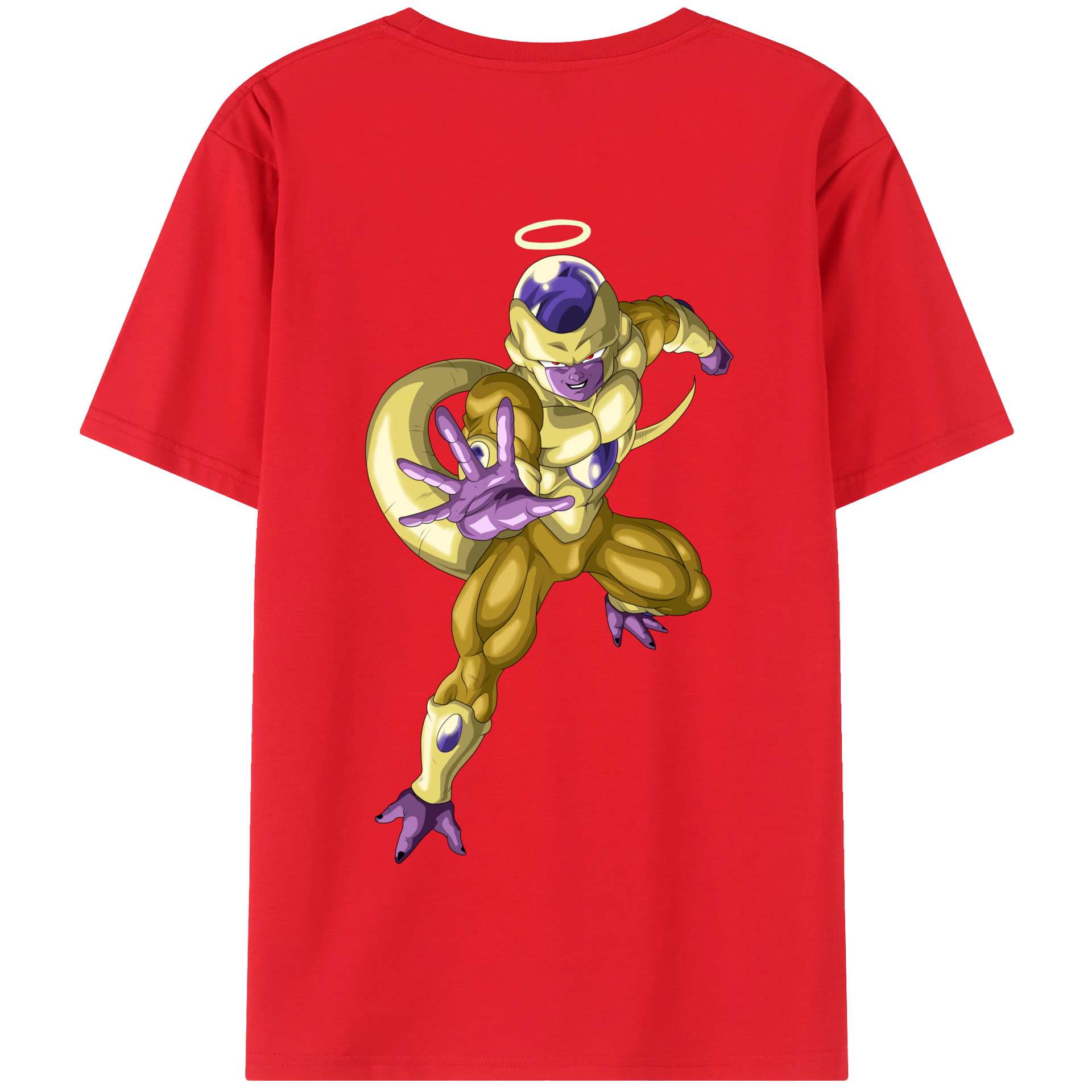 （画像用） ドラゴンボール フリーザ DRAGON BALL Frieza 綿100％半袖Tシャツ（背面プリント）