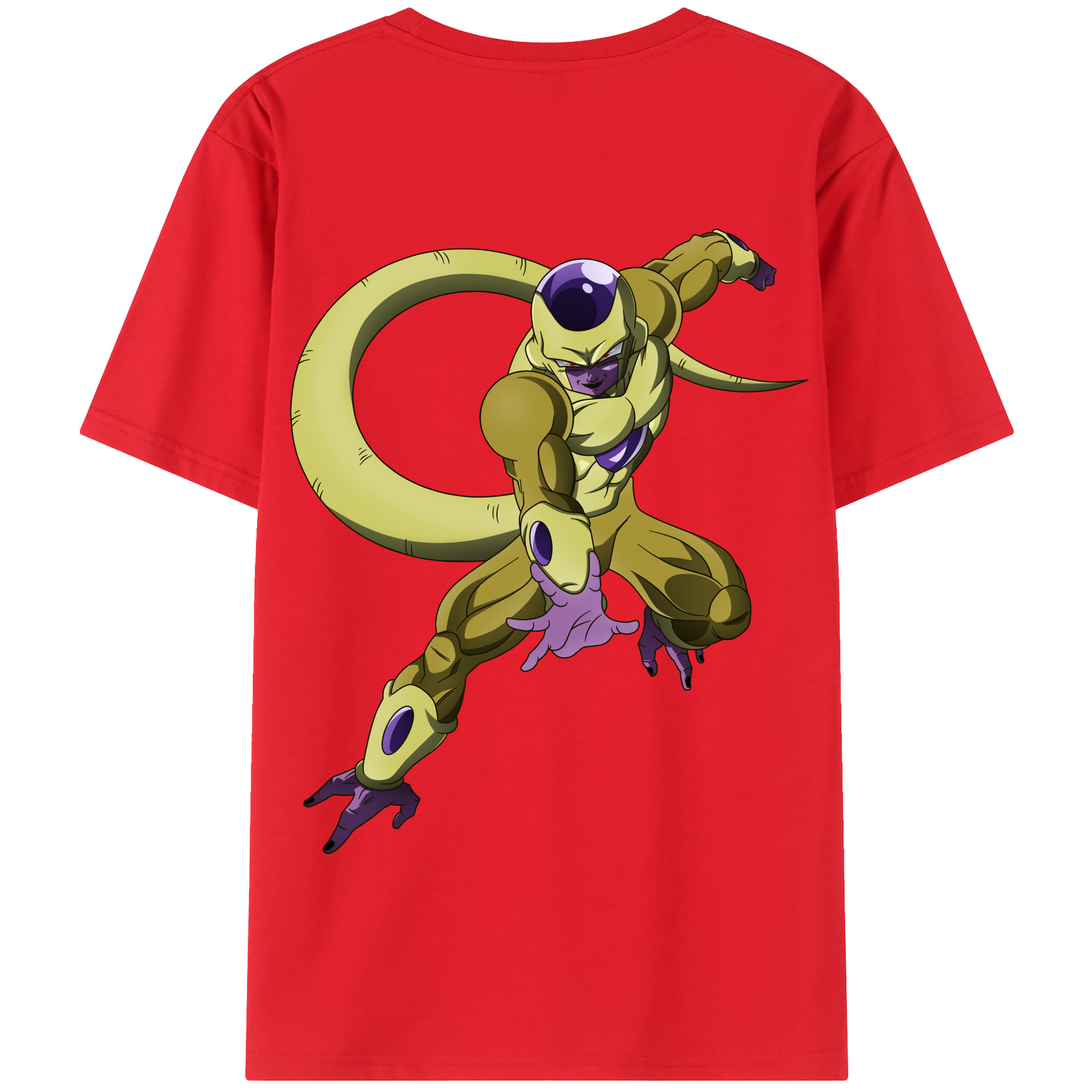 （画像用） ドラゴンボール フリーザ DRAGON BALL Frieza 綿100％半袖Tシャツ（背面プリント）