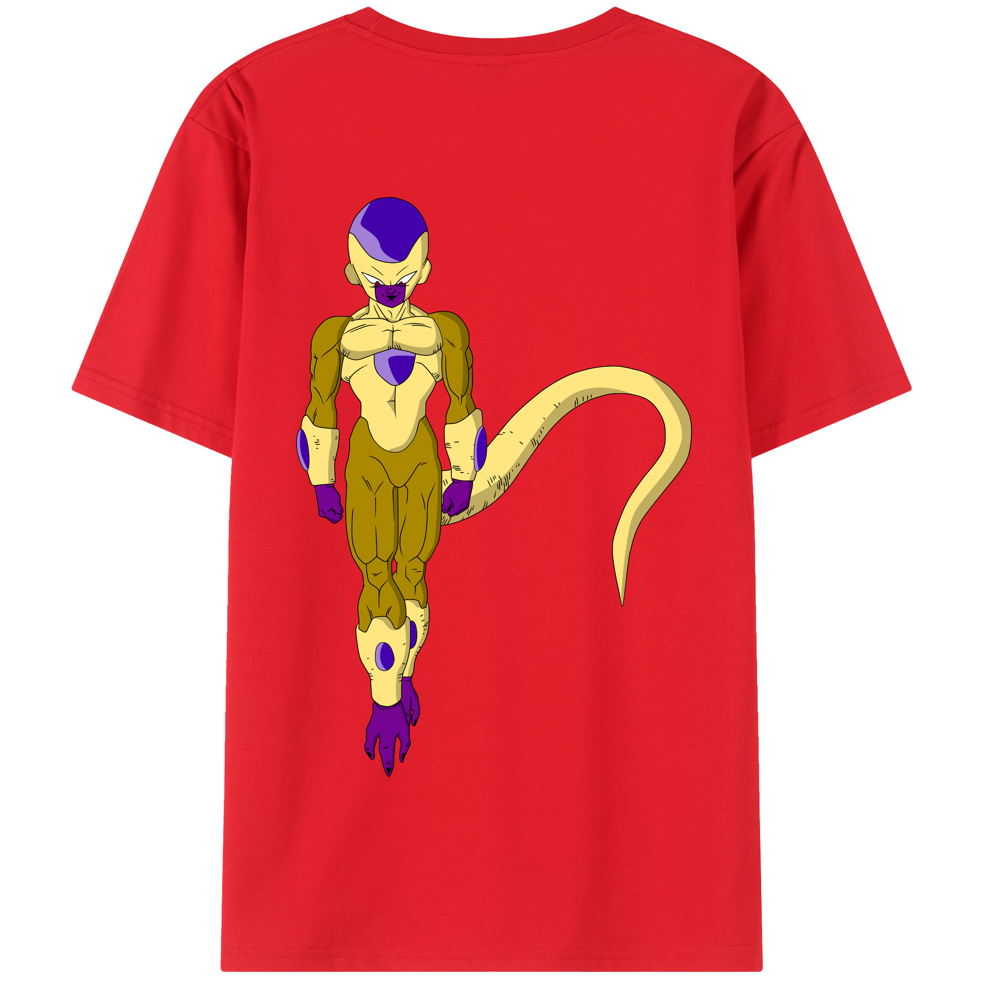 （画像用） ドラゴンボール フリーザ DRAGON BALL Frieza 綿100％半袖Tシャツ（背面プリント）