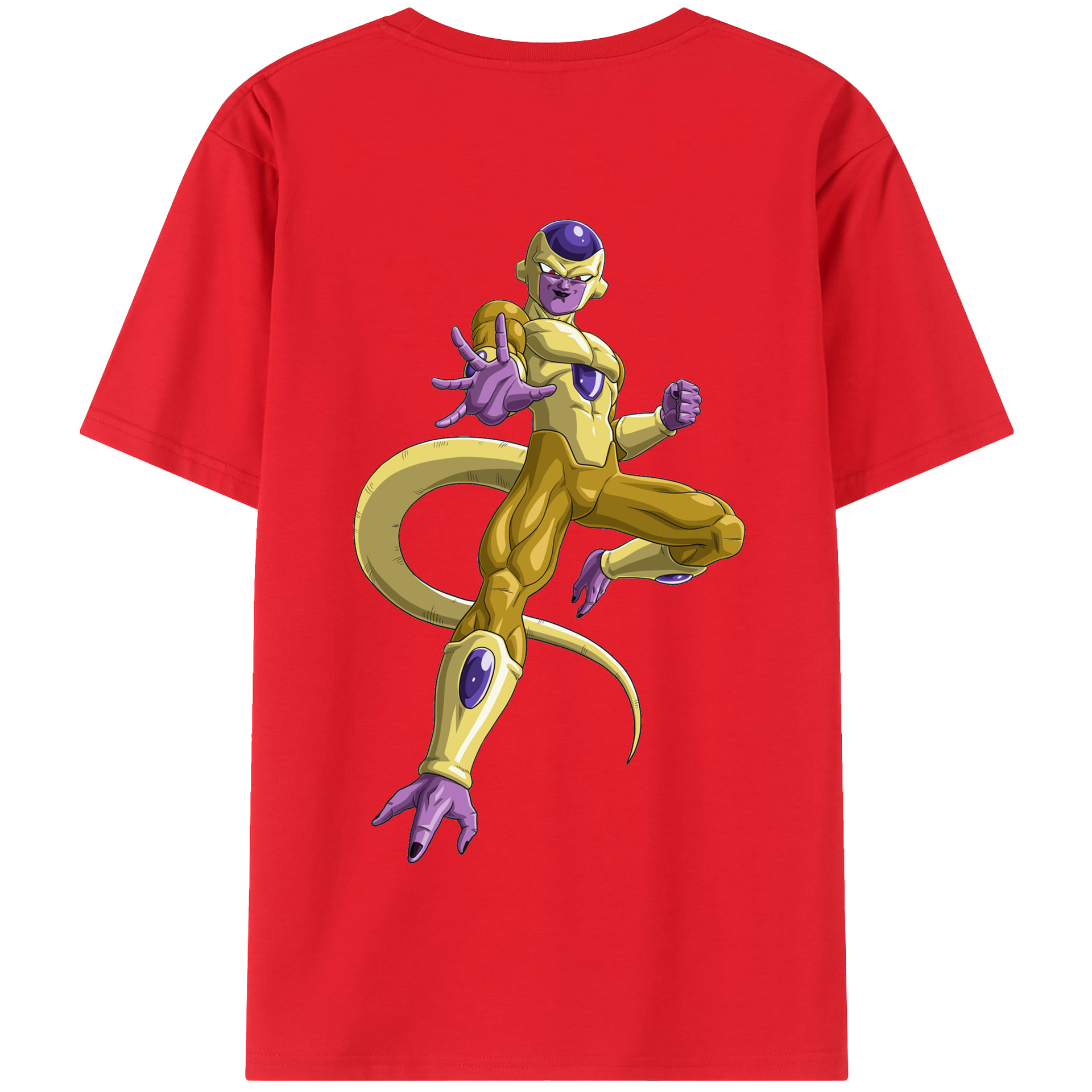（画像用） ドラゴンボール フリーザ DRAGON BALL Frieza 綿100％半袖Tシャツ（背面プリント）