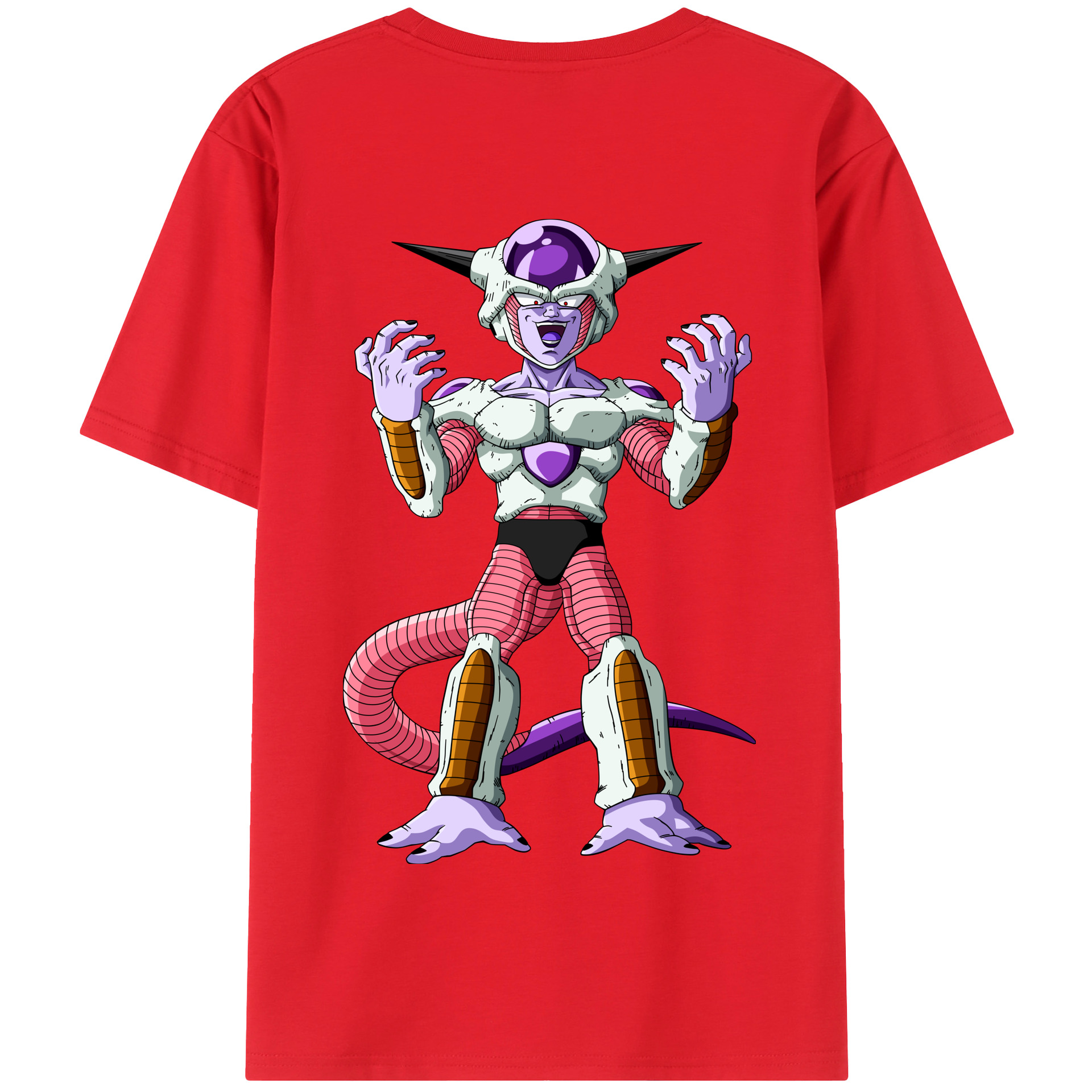 （画像用） ドラゴンボール フリーザ DRAGON BALL Frieza 綿100％半袖Tシャツ（背面プリント）