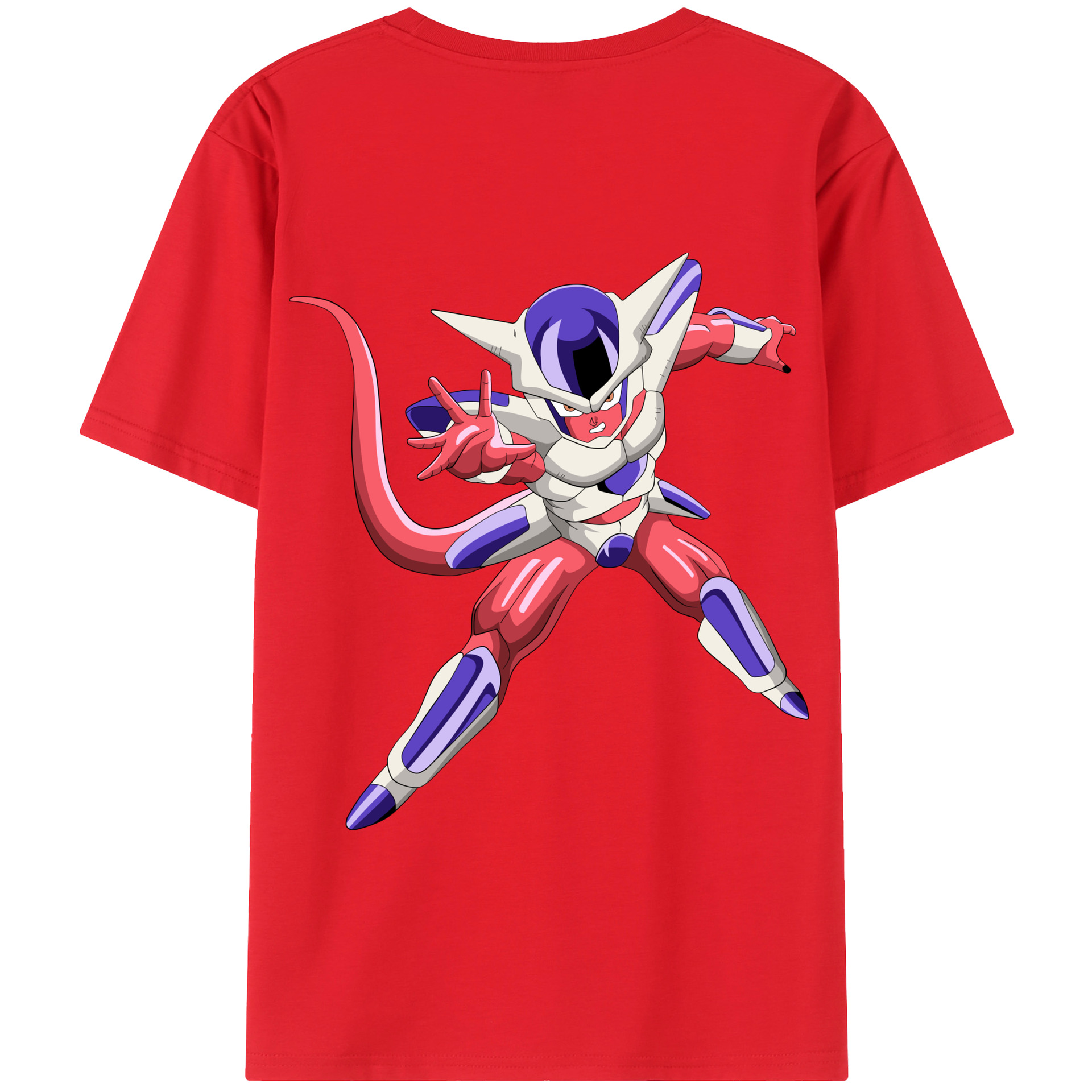 （画像用） ドラゴンボール フリーザ DRAGON BALL Frieza 綿100％半袖Tシャツ（背面プリント）