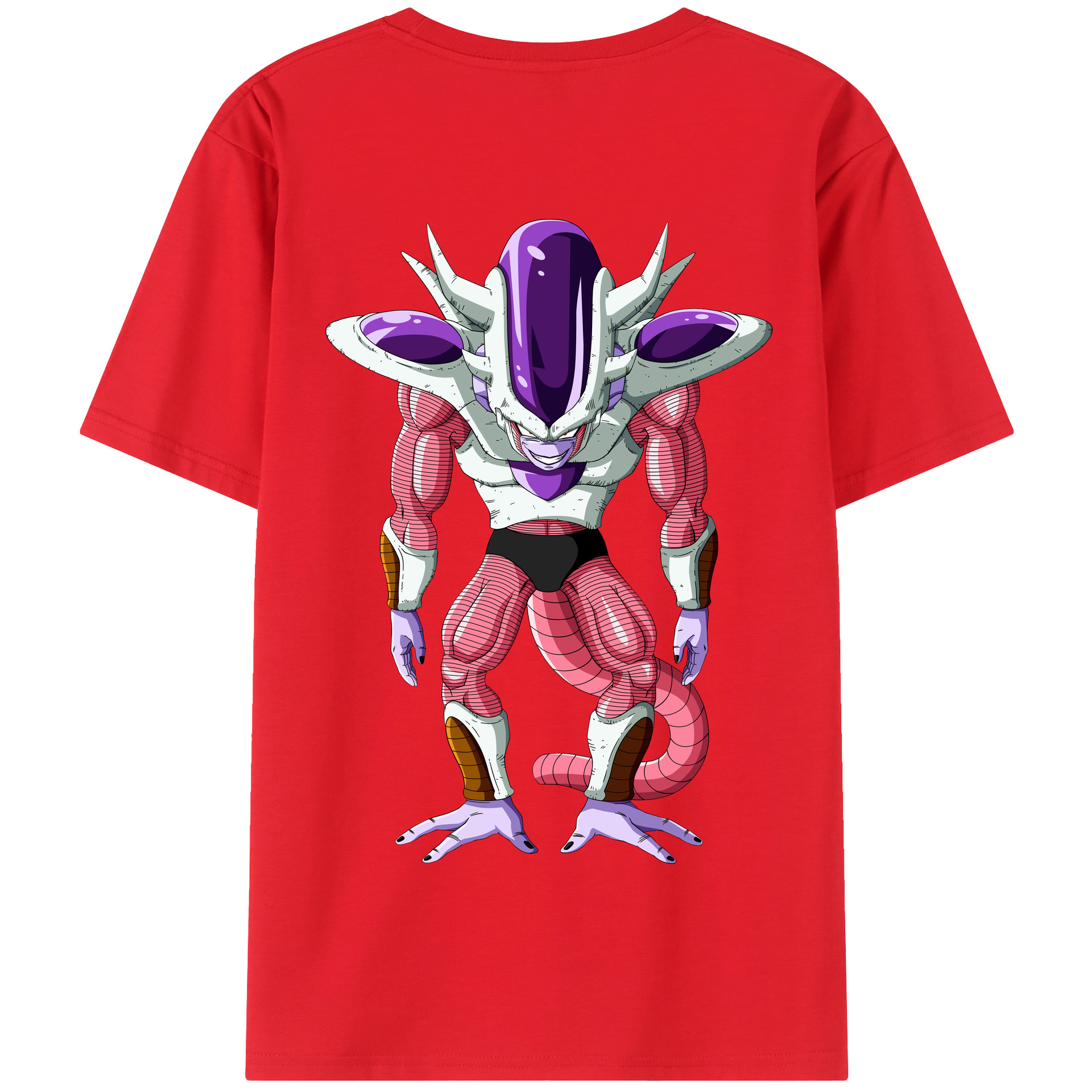 （画像用） ドラゴンボール フリーザ DRAGON BALL Frieza 綿100％半袖Tシャツ（背面プリント）