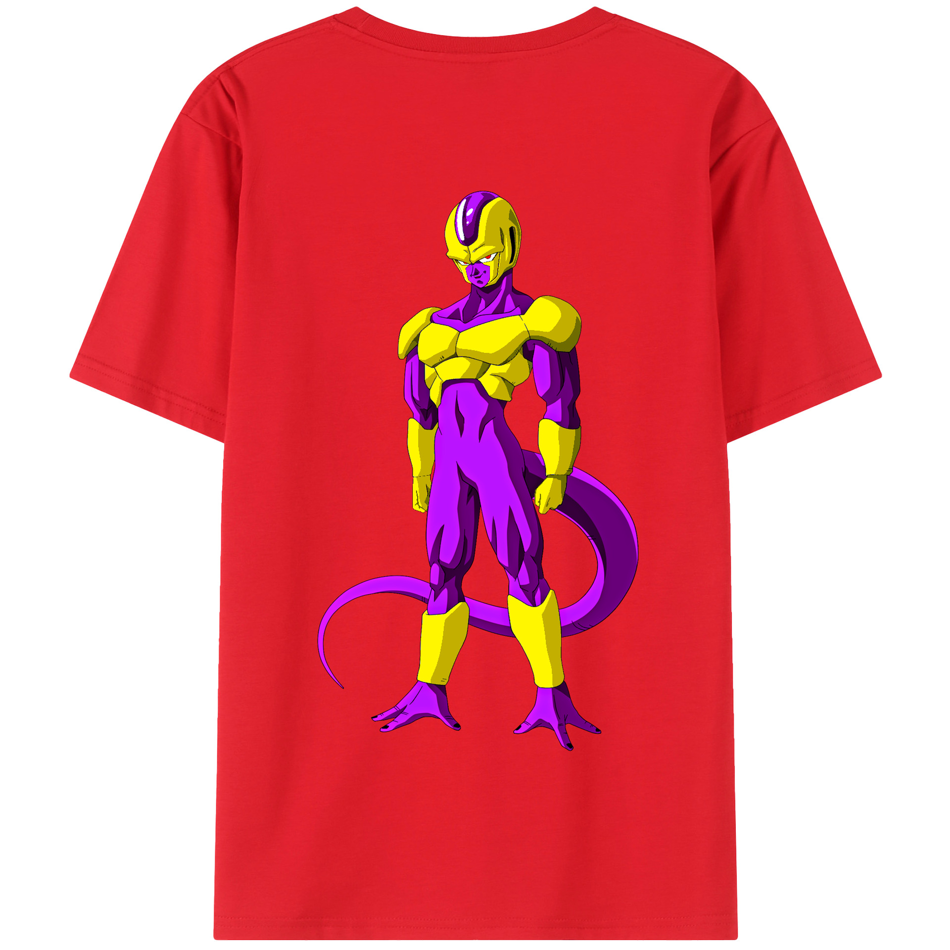 （画像用） ドラゴンボール フリーザ DRAGON BALL Frieza 綿100％半袖Tシャツ（背面プリント）
